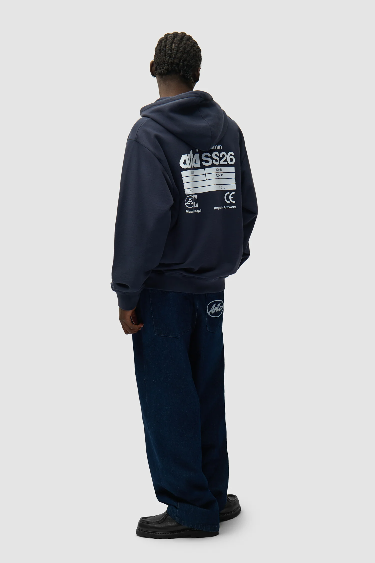 Back SS26 Hoodie - Navy - Image 5
