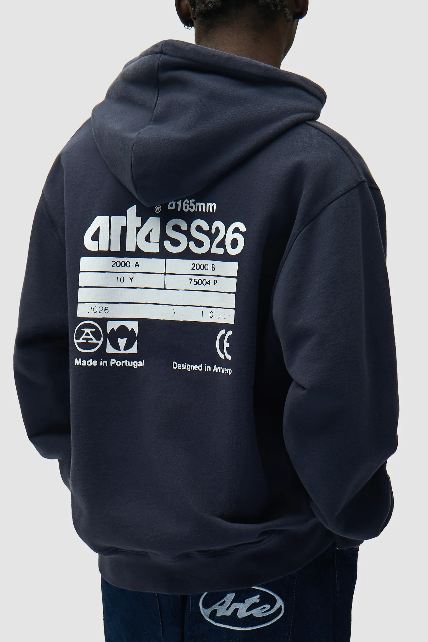 Back SS26 Hoodie - Navy - Image 7