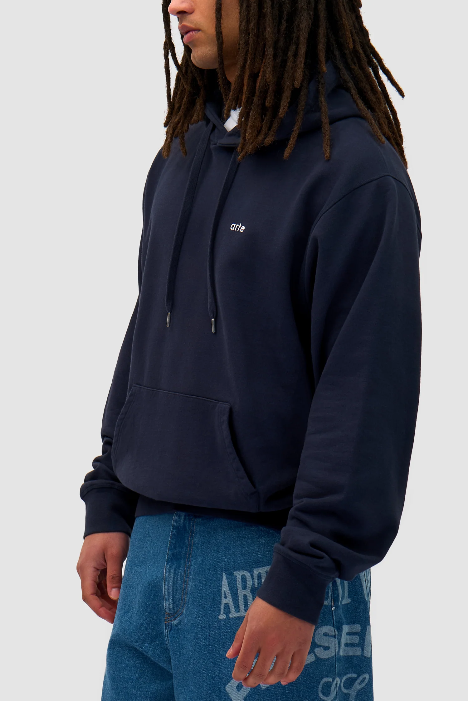 Back Sun & Moon Hoodie - Navy - Image 7