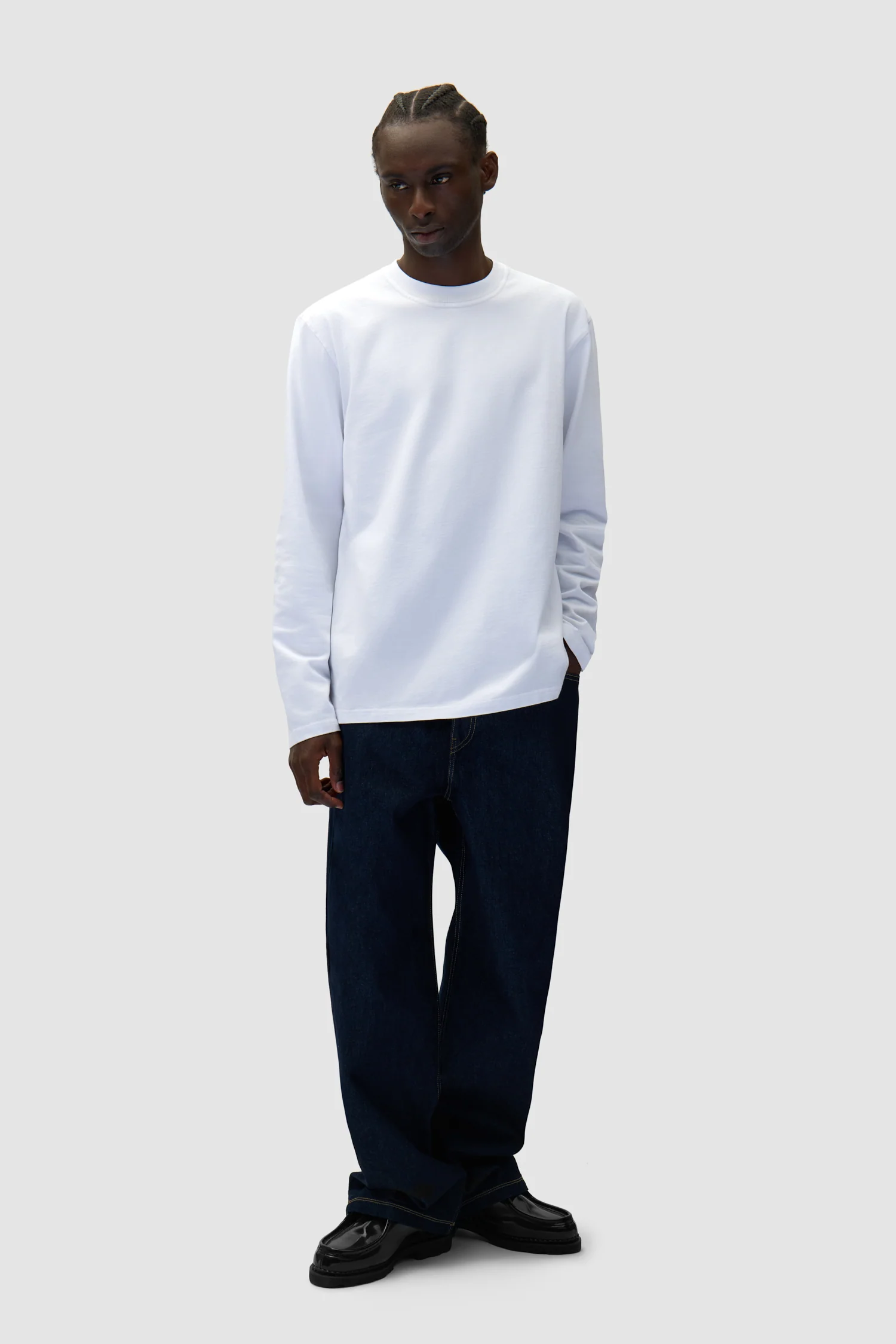 Basic Jeans Pants - Raw Denim - Image 3
