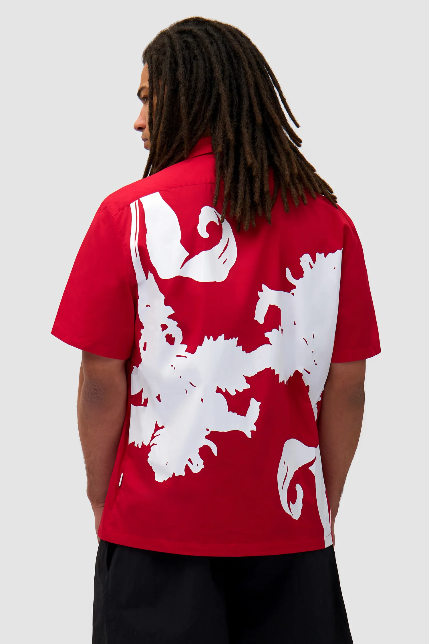 Big Flower Shirt - Red/White - Image 3
