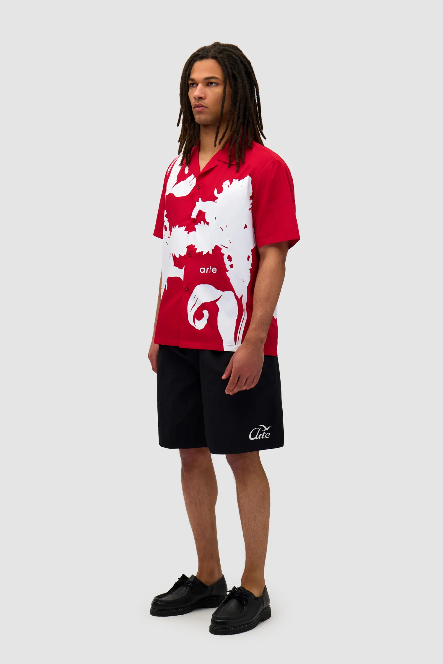 Big Flower Shirt - Red/White - Image 5