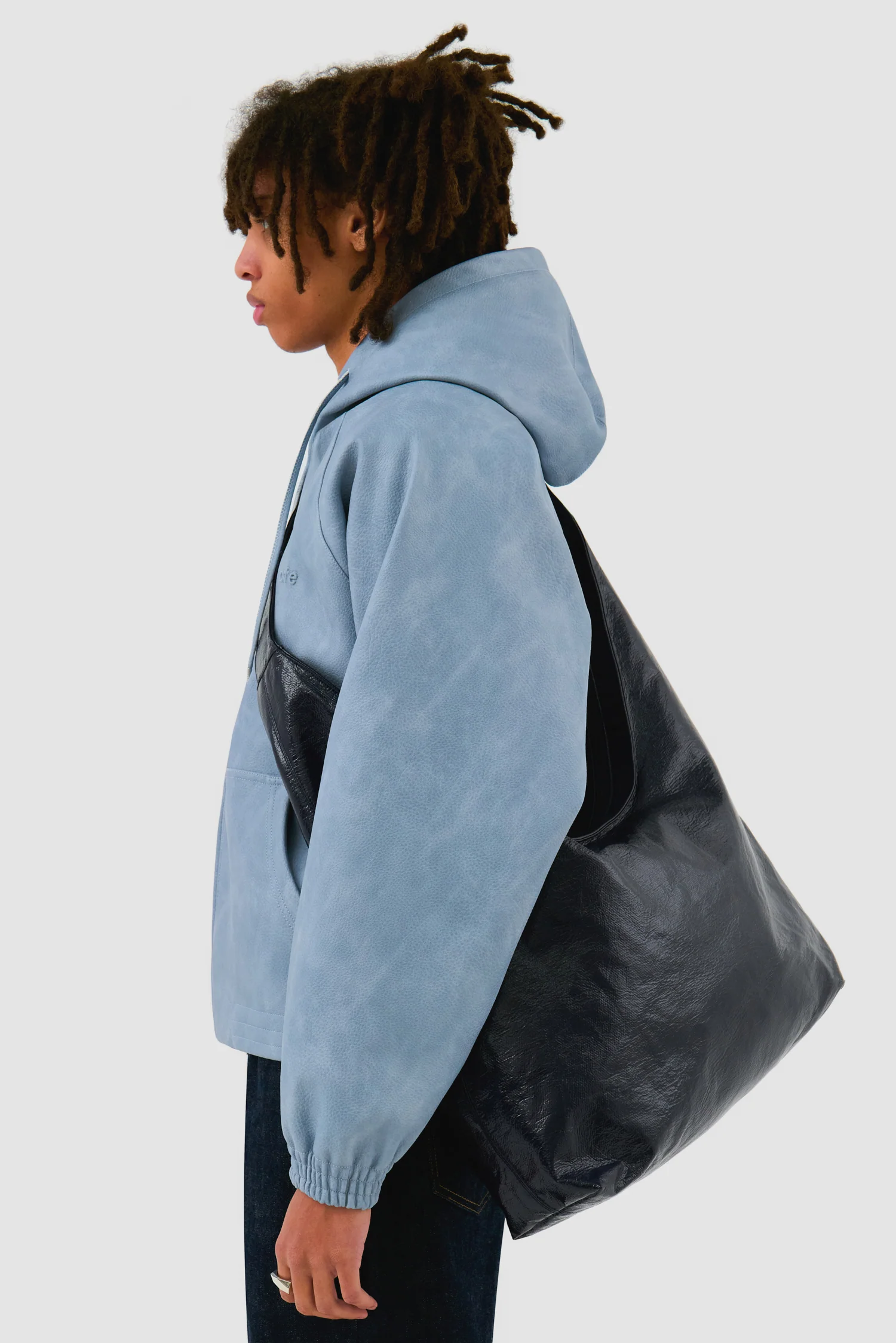 Big Shiny Bag - Navy - Image 3