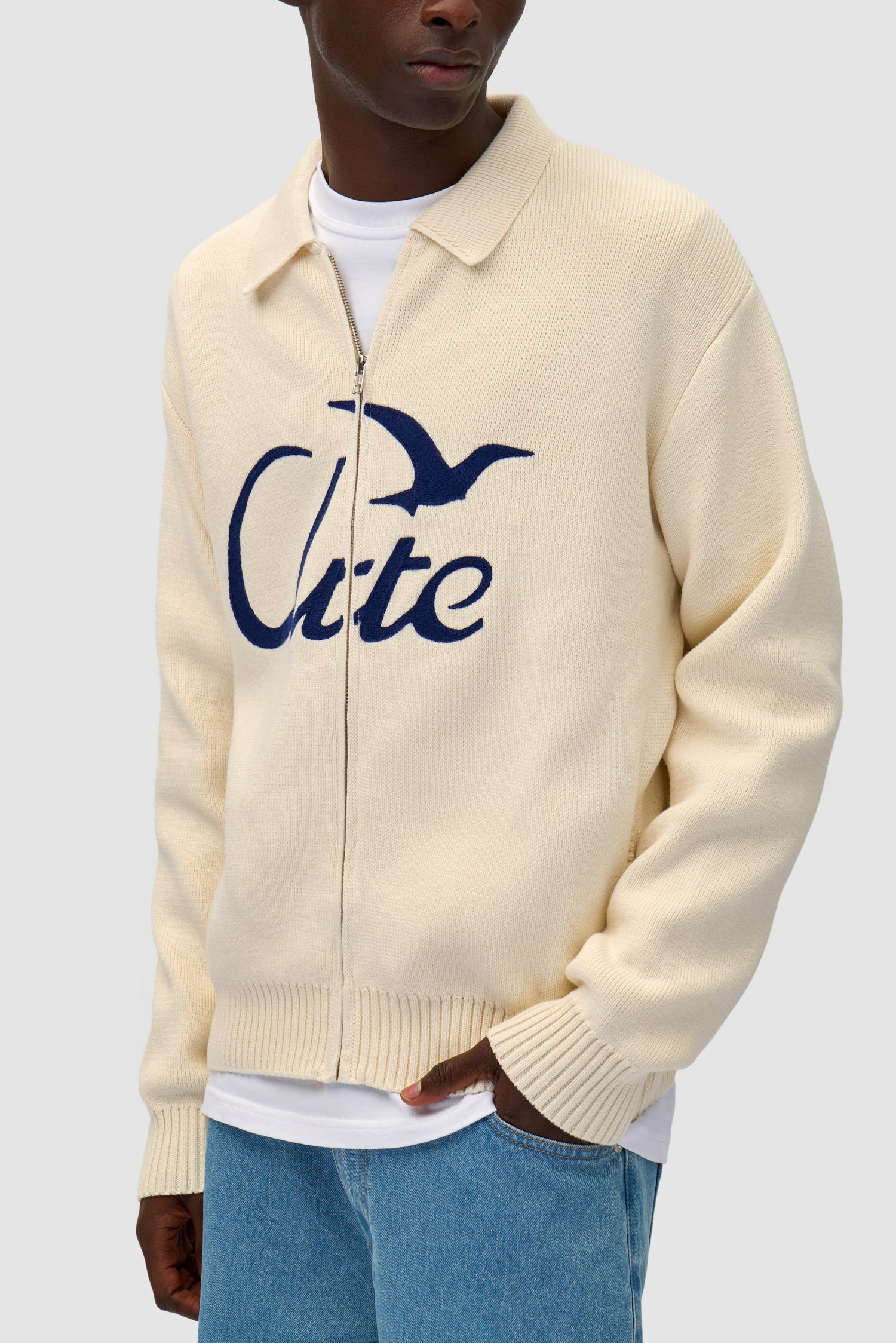 Bird Logo Knit - Cream - Image 7