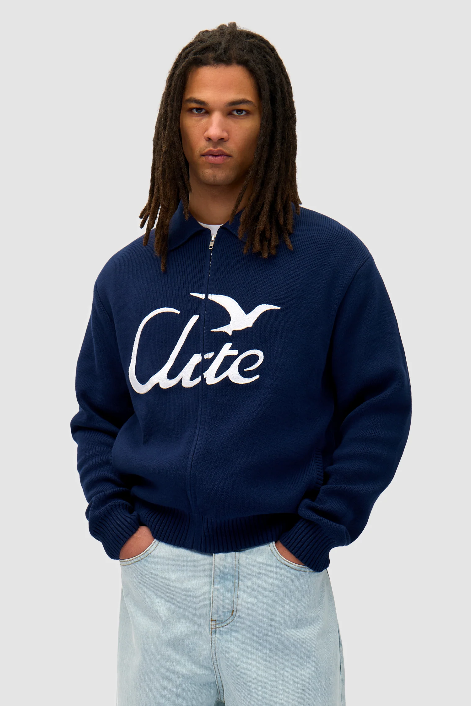 Bird Logo Knit - Navy - Image 2