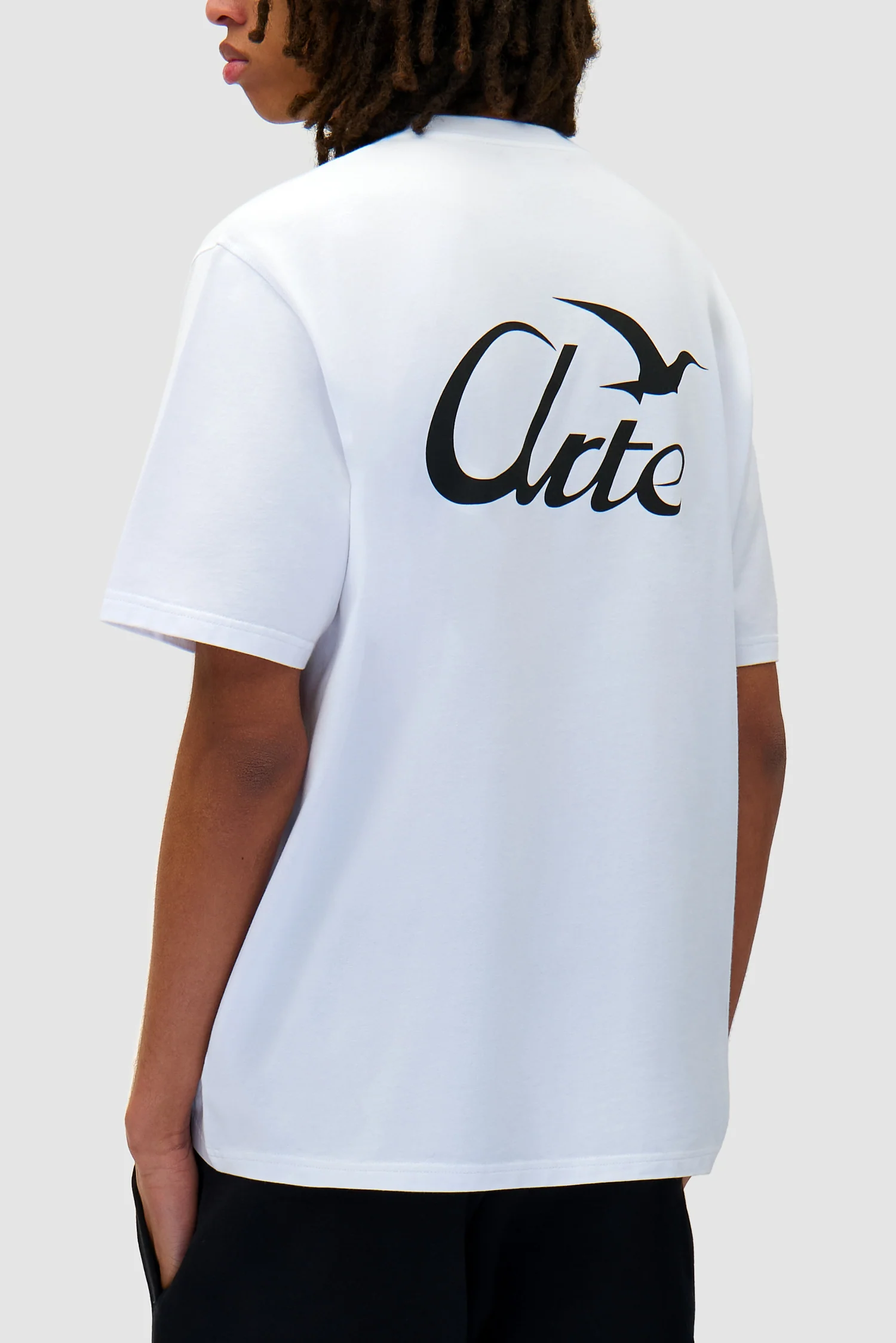 Bird Print T-shirt - White - Image 7