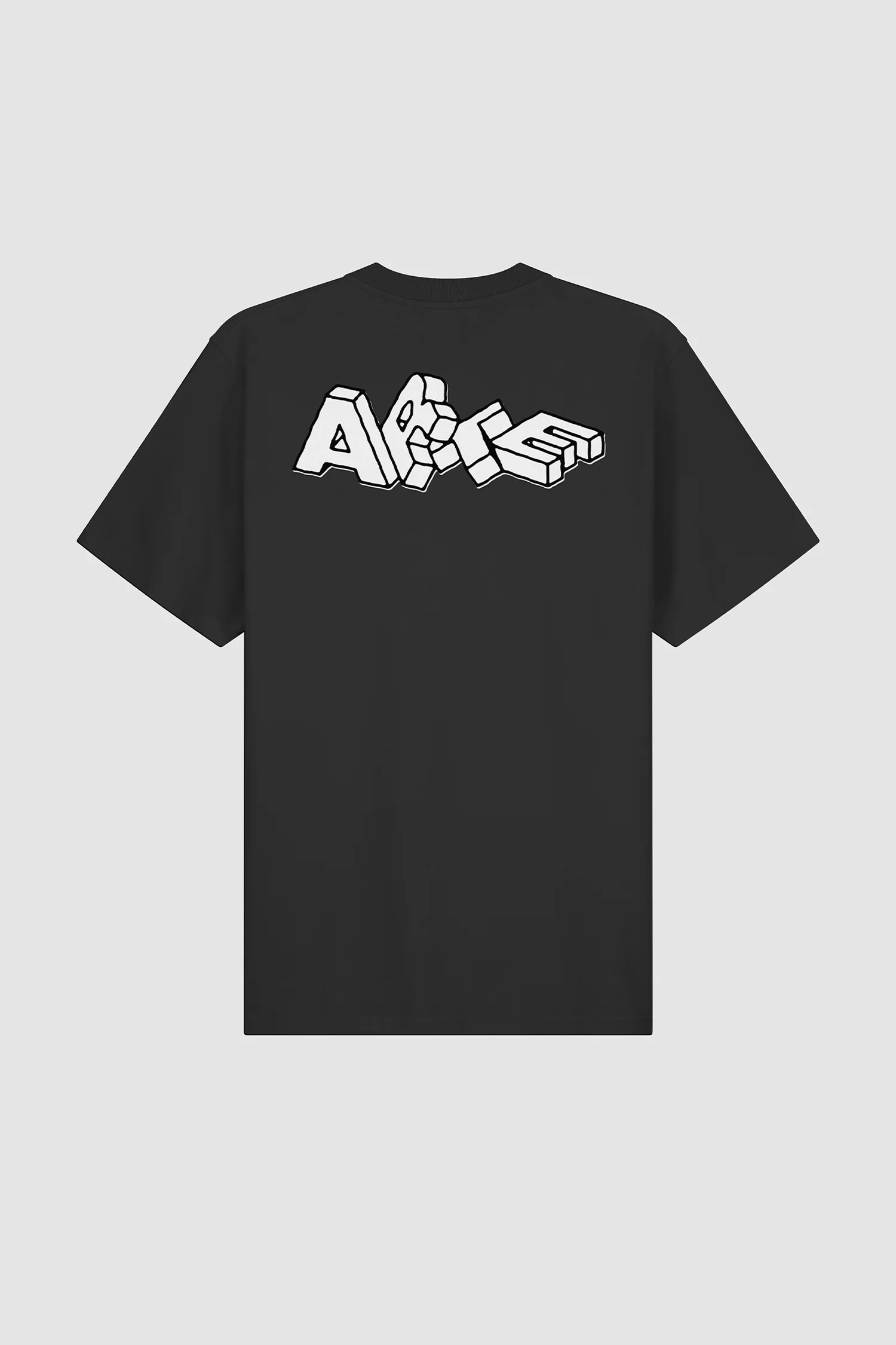 Blocks Print T-shirt - Black - Image 8