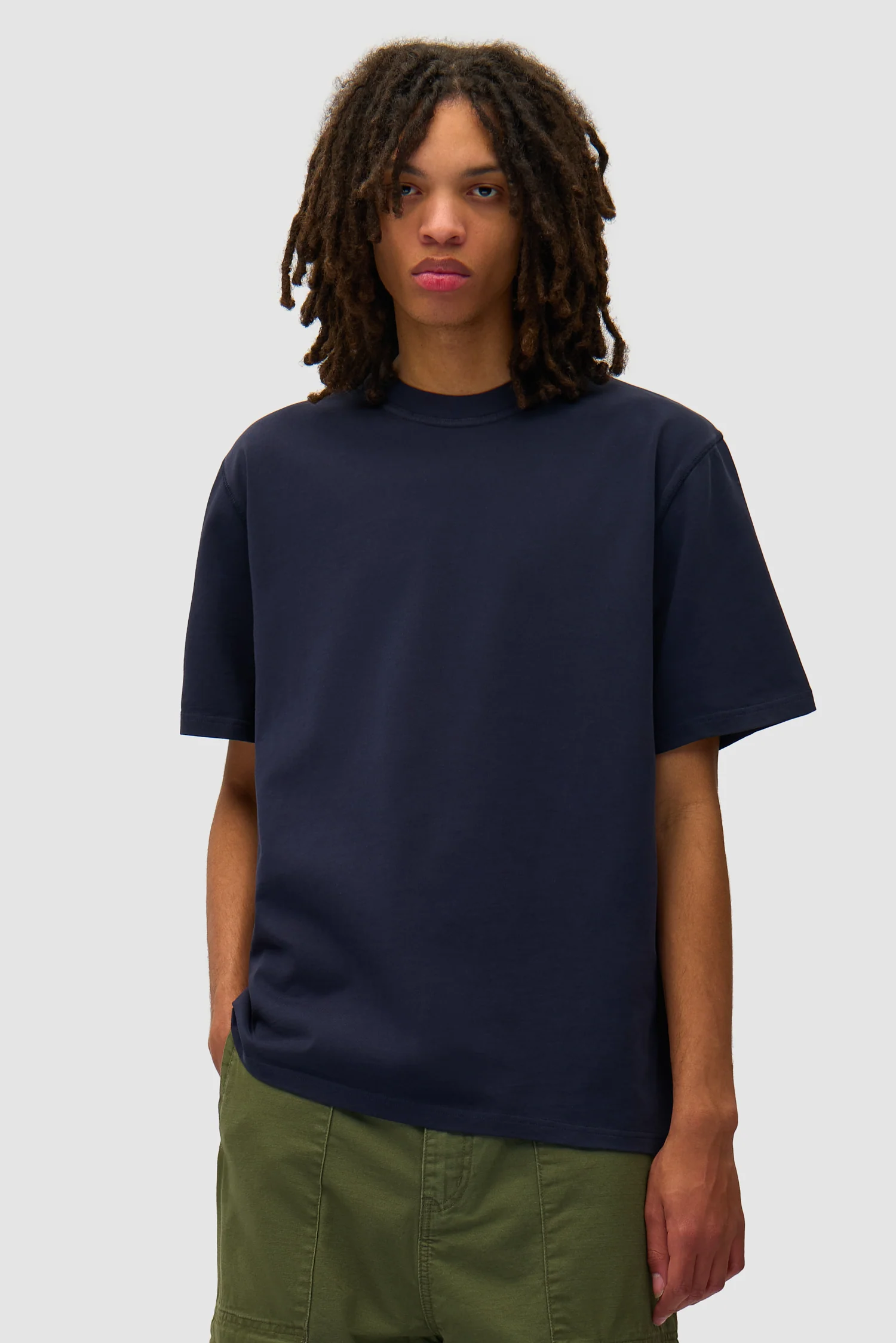Blocks Print T-shirt - Navy - Image 3