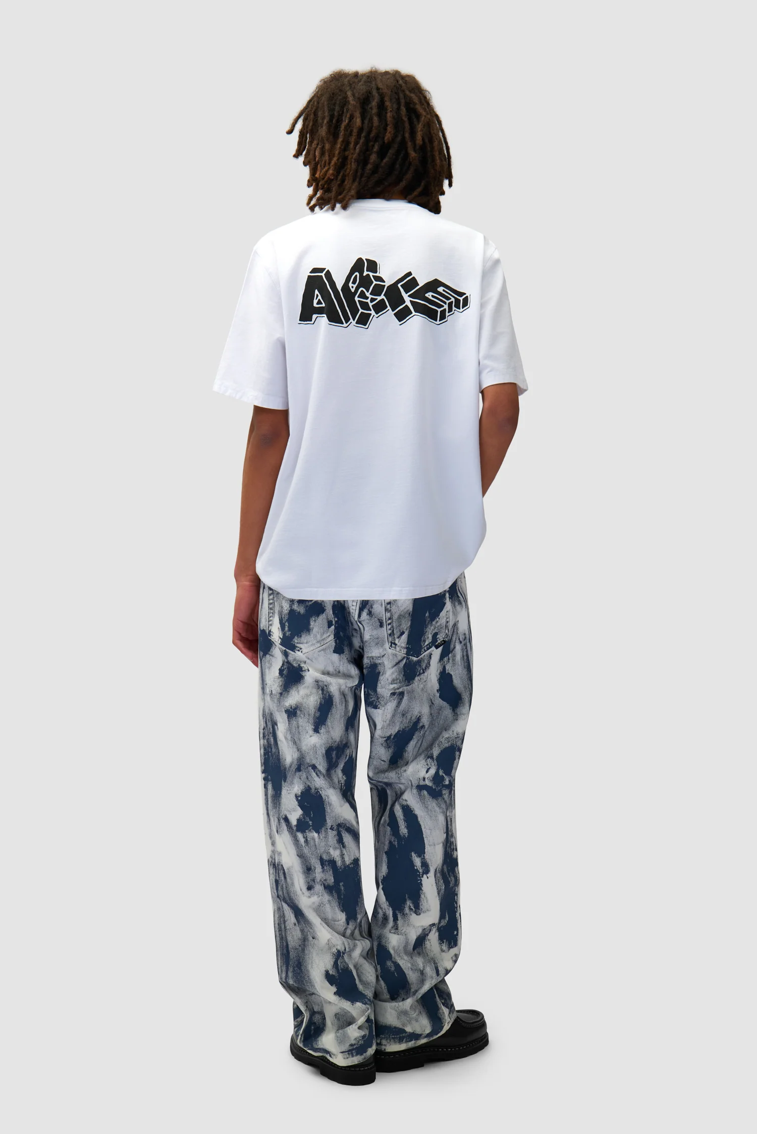 Blocks Print T-shirt - White - Image 4