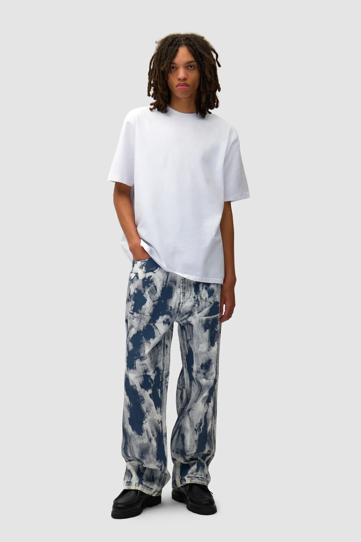 Blocks Print T-shirt - White - Image 5
