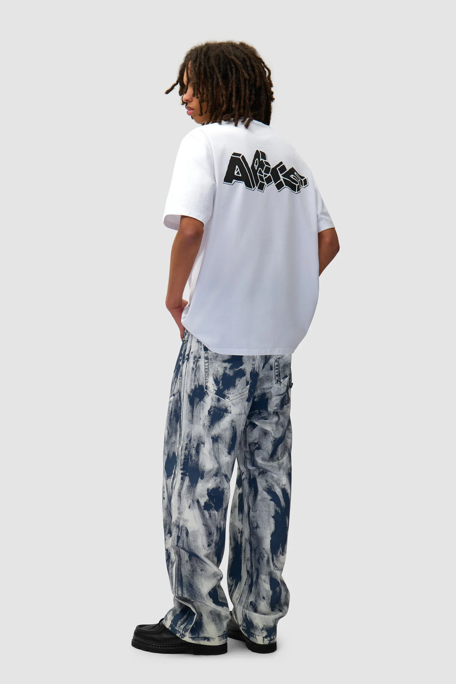 Blocks Print T-shirt - White - Image 6