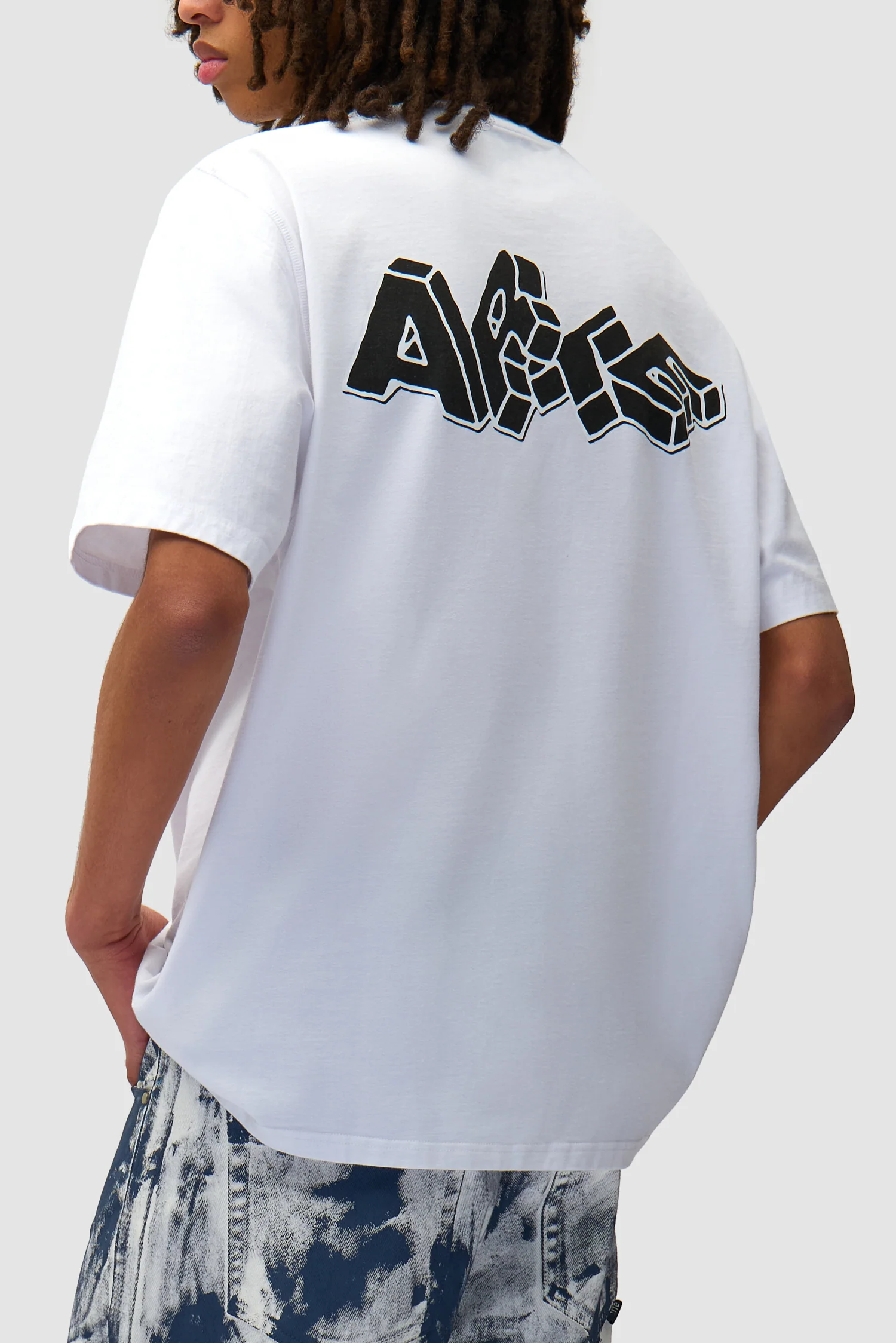 Blocks Print T-shirt - White - Image 7