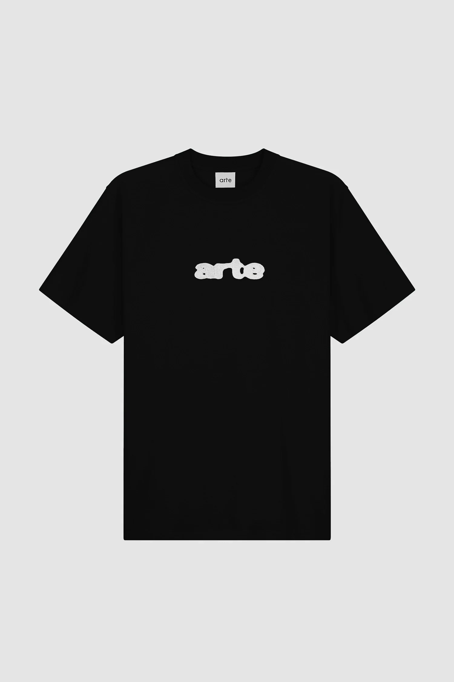 Blur Embroidery T-shirt - Black - Image 8