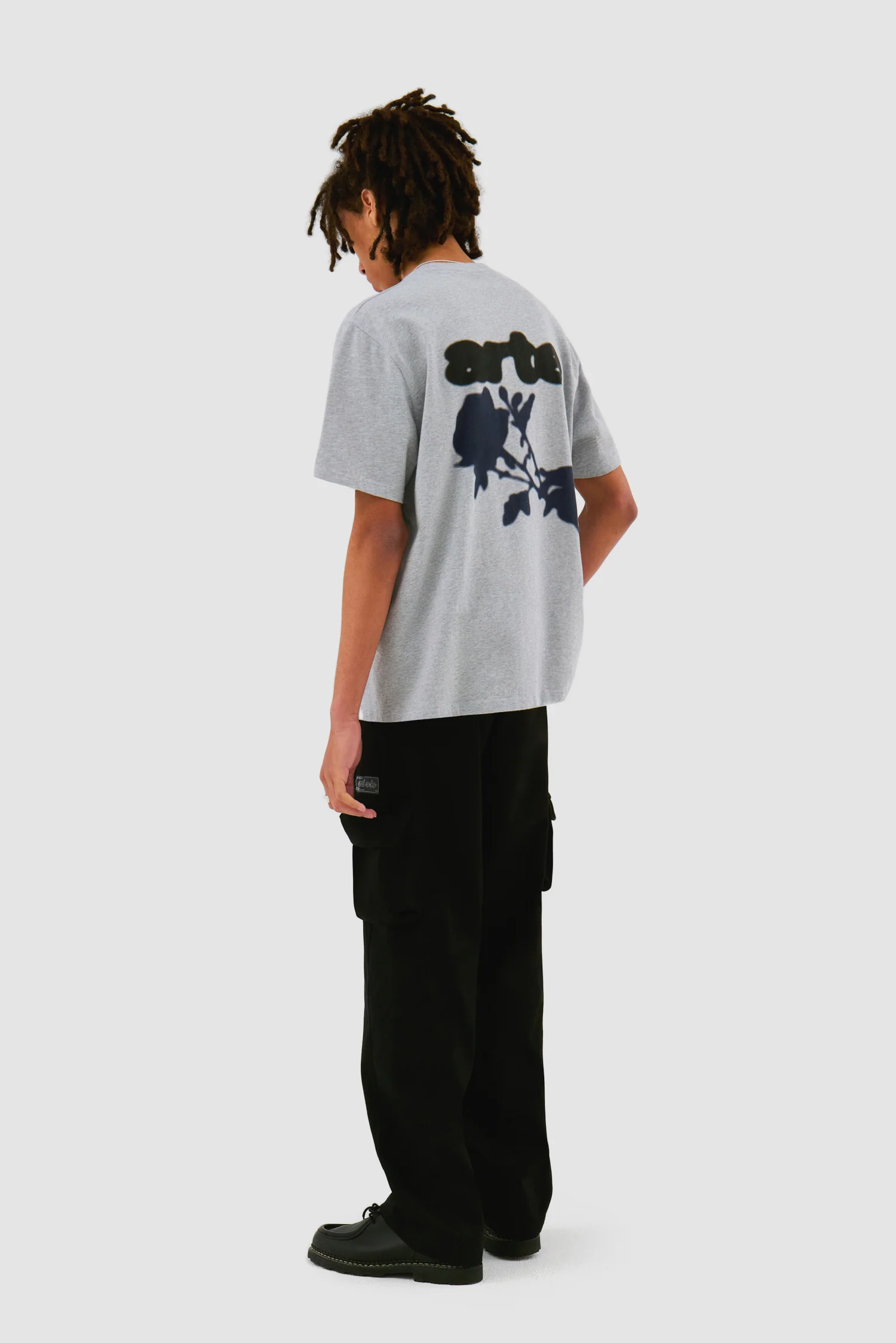 Blur Flower T-shirt - Grey - Image 6