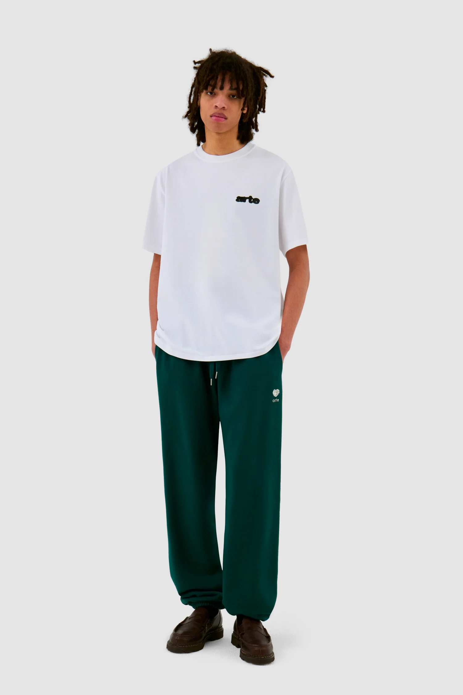 Blur Flower T-shirt - White - Image 4