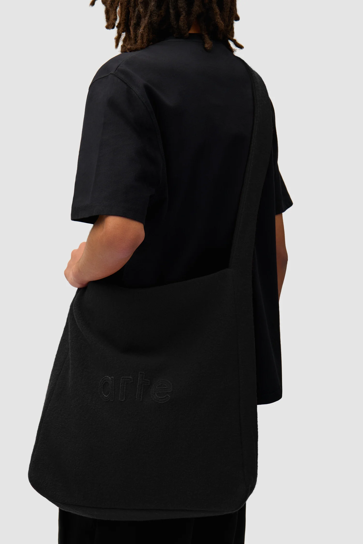 Boiled Wool Bag - Black - Image 3