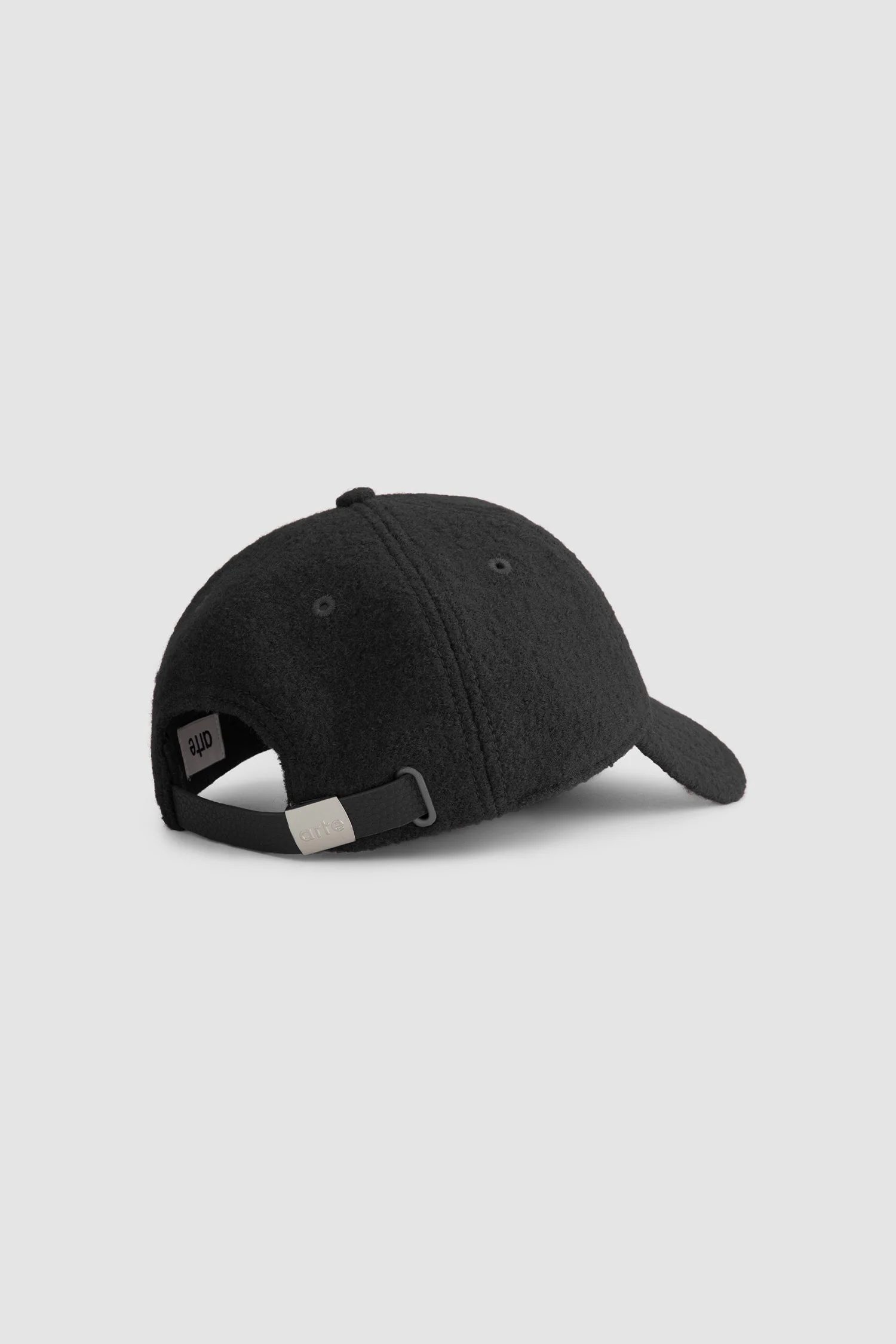 Boiled Wool Cap - Black - Image 3