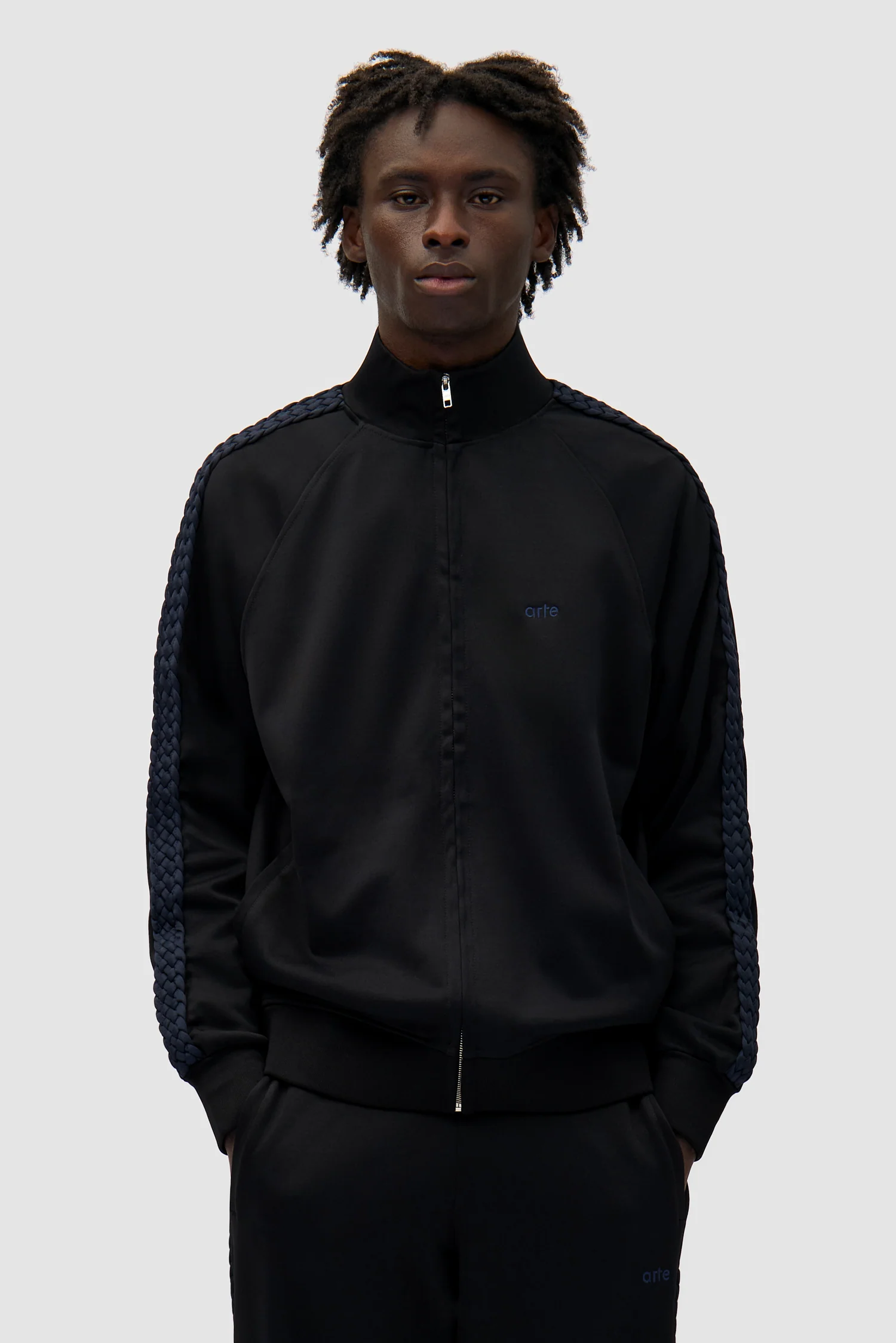 Braid Strip Jacket - Black - Image 2