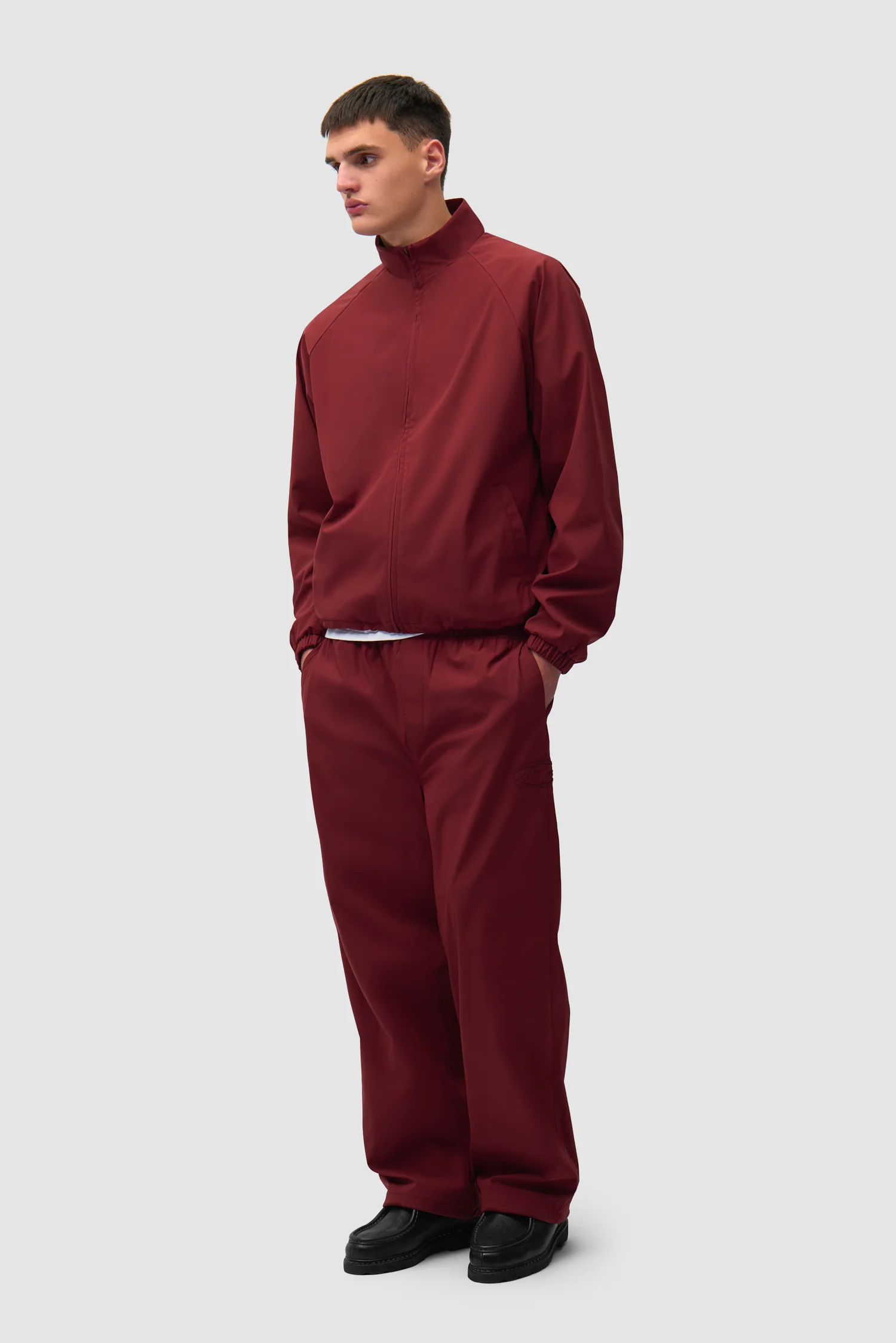 Branded Track Pants - Bordeaux - Image 5