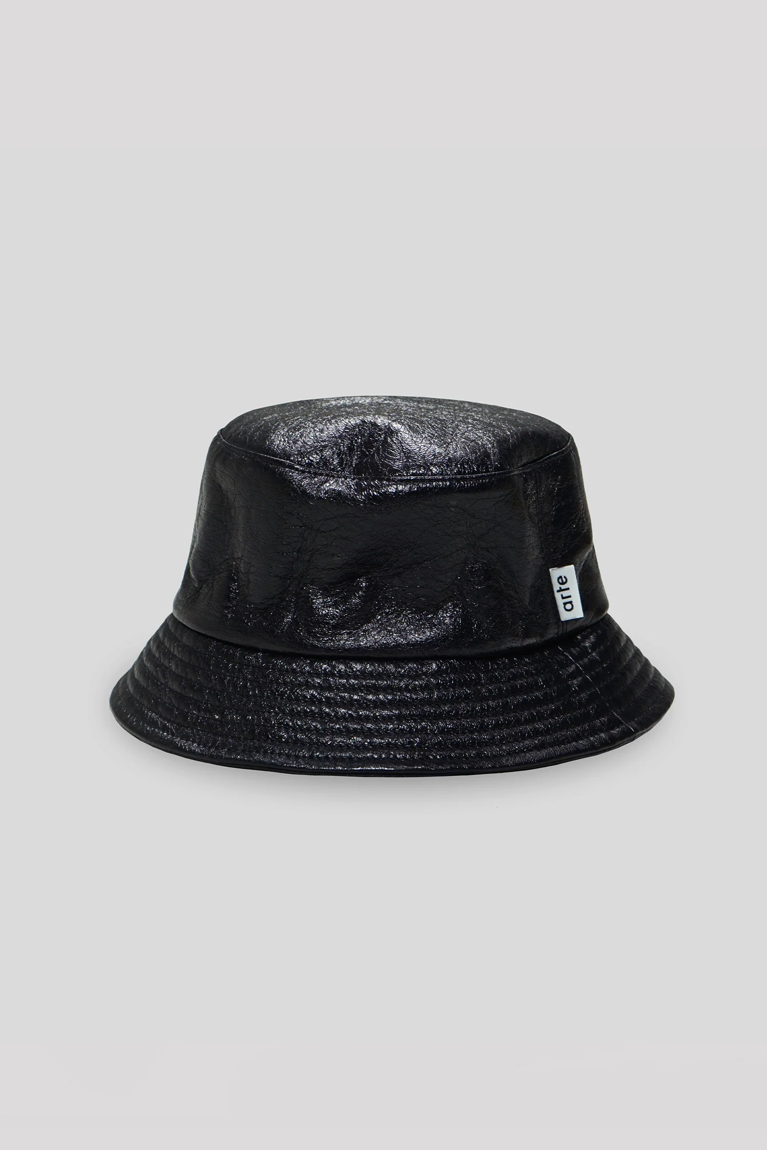 Breton Patent Buckethat - Black - Image 2
