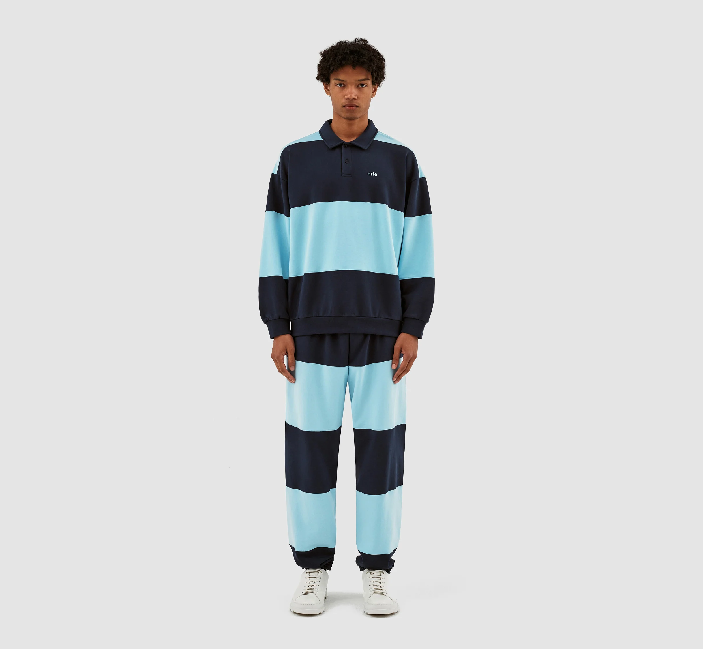 Cam Stripes Sweater - Navy/Light Blue - Image 5