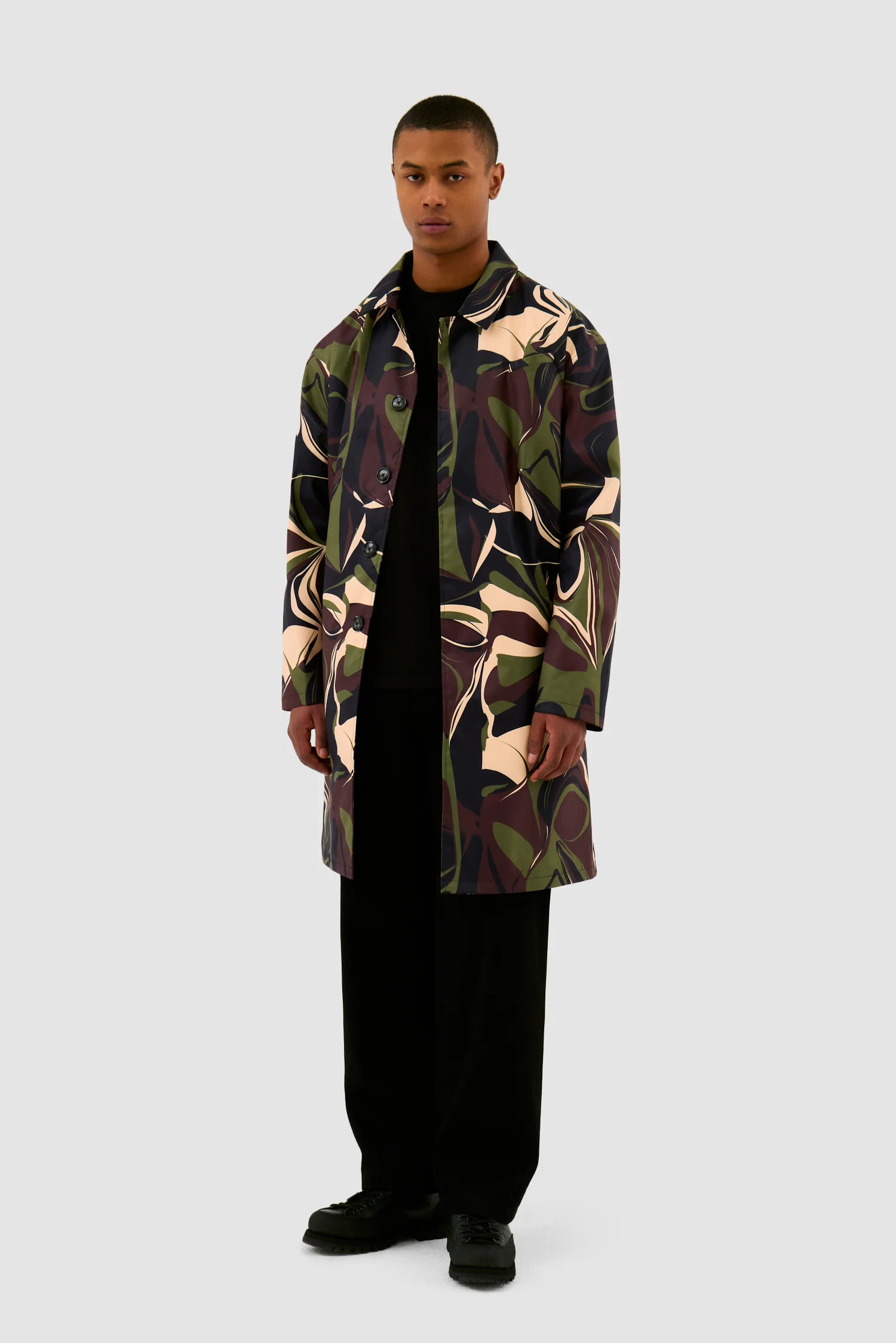 Camo Trenchcoat - Camo - Image 4