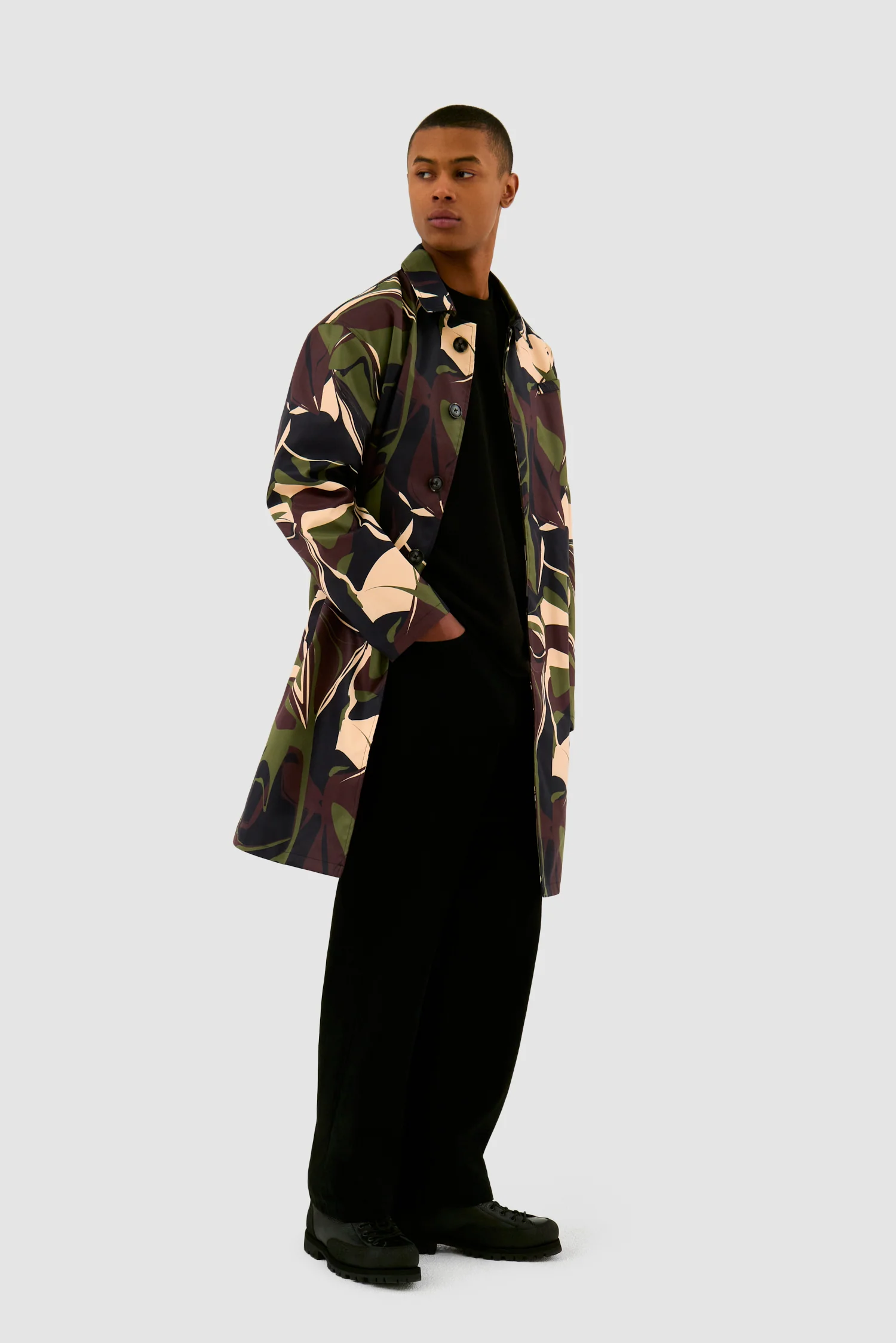 Camo Trenchcoat - Camo - Image 5