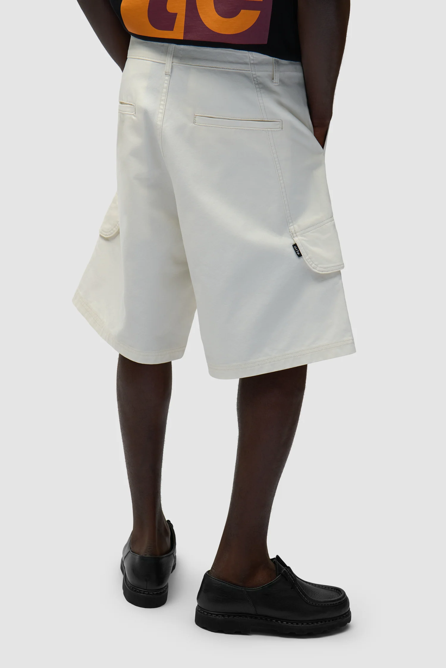 Canvas Cargo Shorts - Cream - Image 4