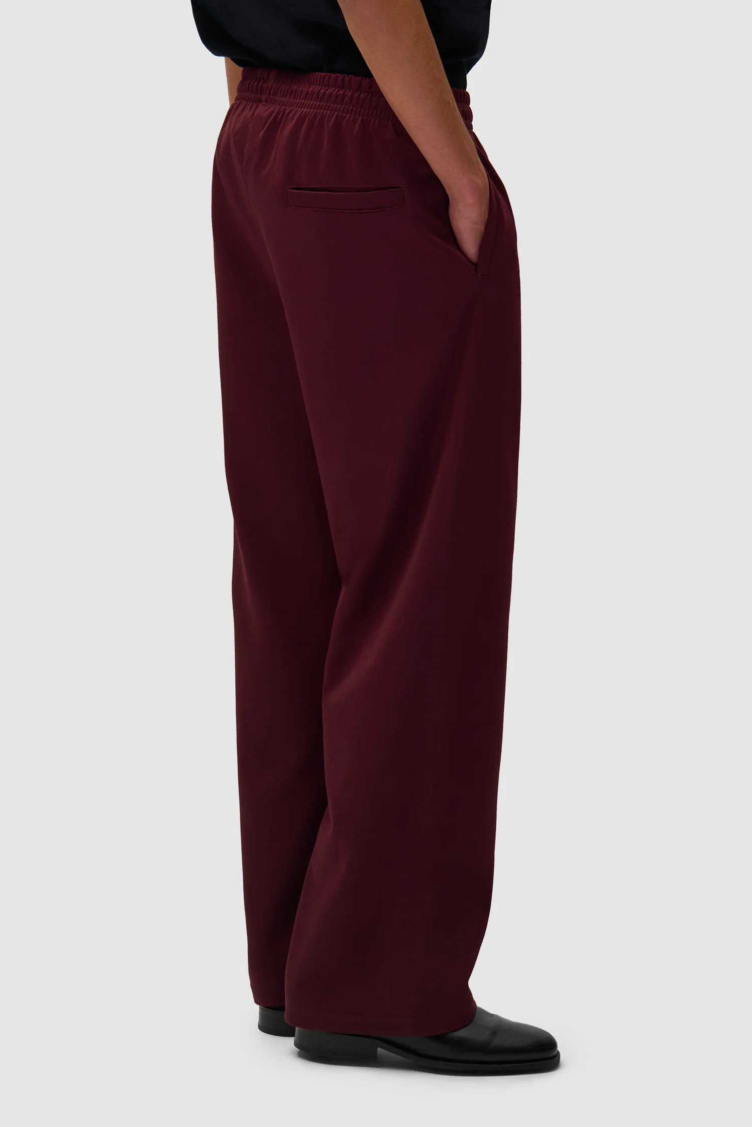 Carded Tracksuit Bottom - Bordeaux - Image 3