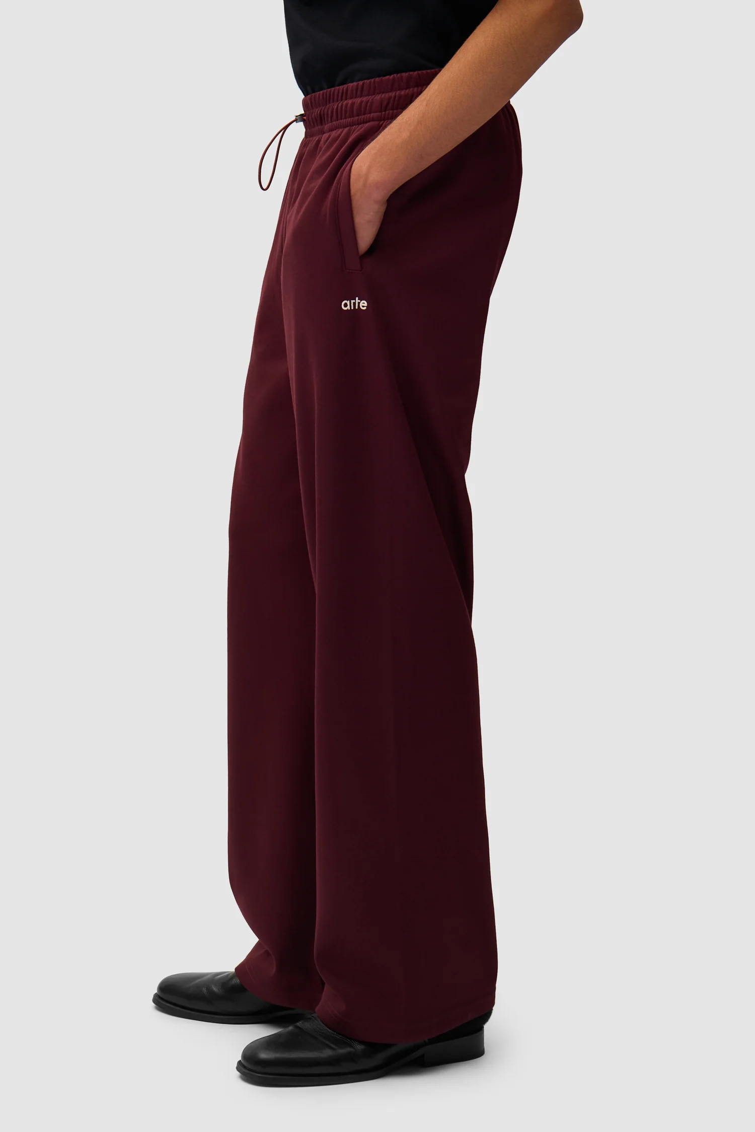Carded Tracksuit Bottom - Bordeaux - Image 7
