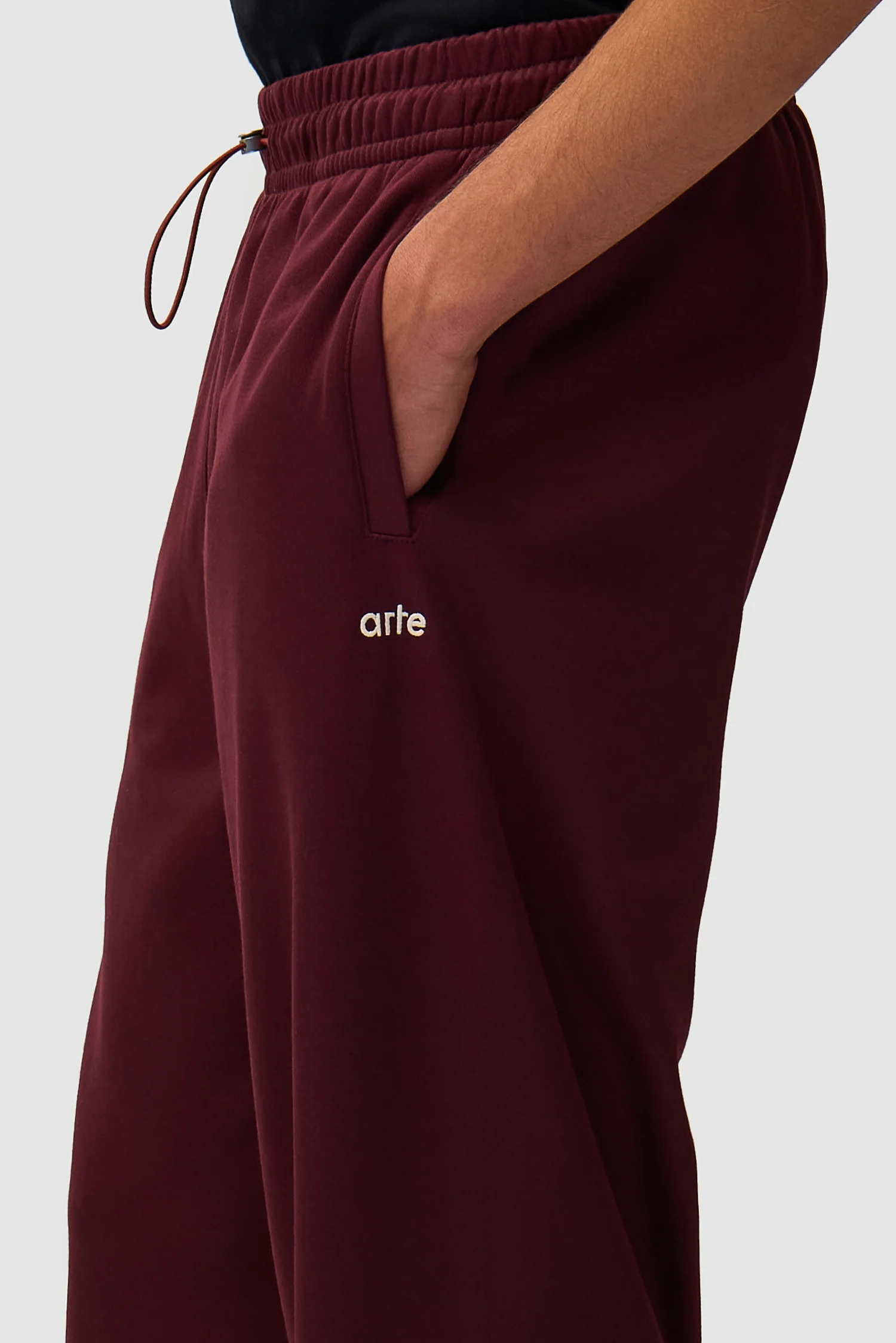 Carded Tracksuit Bottom - Bordeaux - Image 8