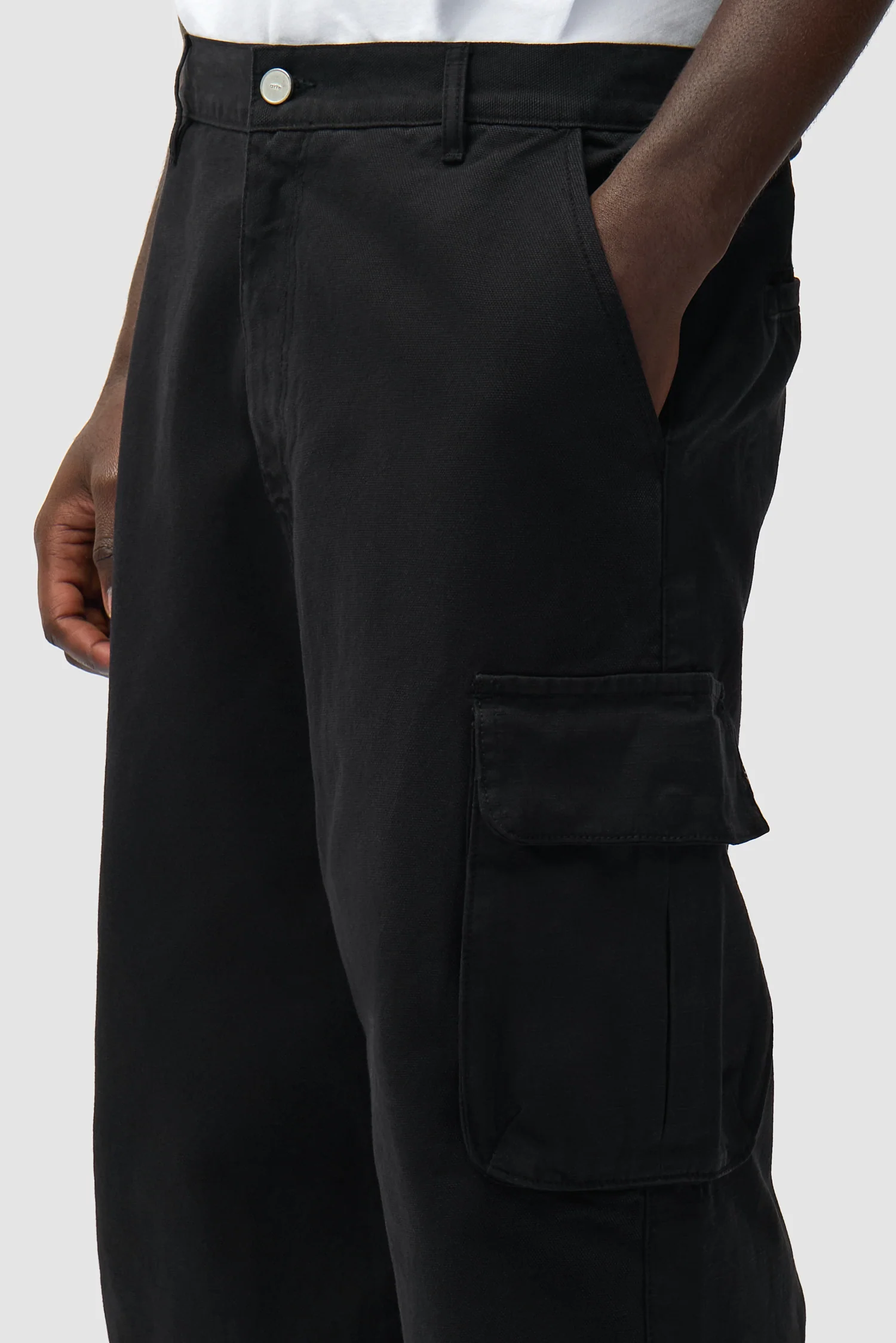 Cargo Ribstop Pants - Black - Image 6