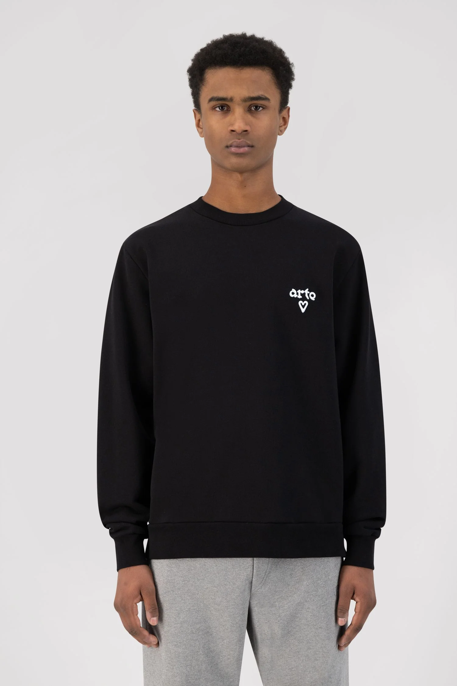 Cassat Heart Logo Sweater - Black - Image 2