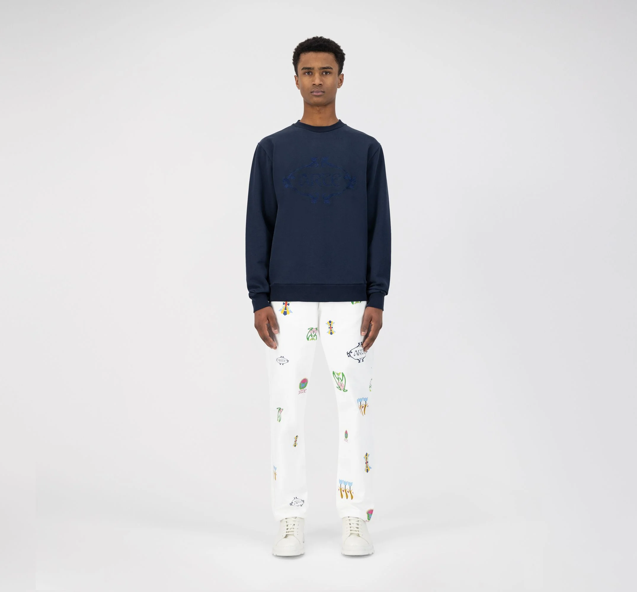 Castel Logo Orna sweater - Navy - Image 3