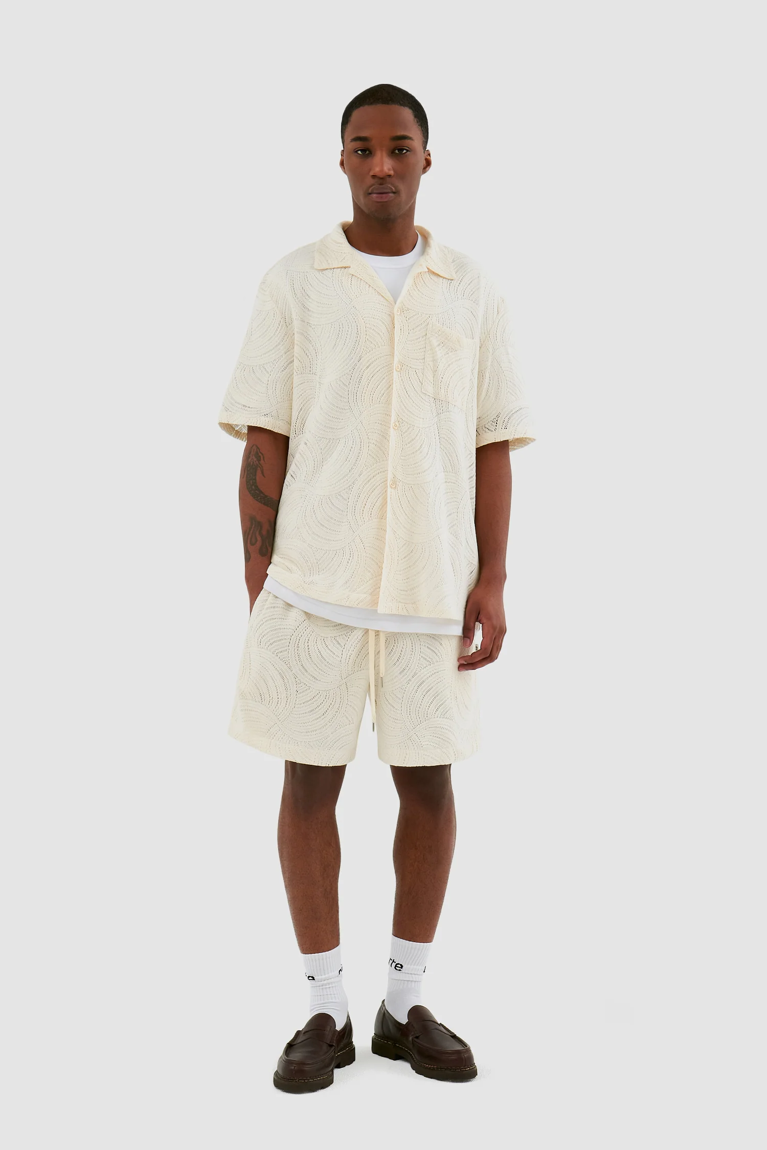 Stan Croche Shirt -  Cream - Image 4