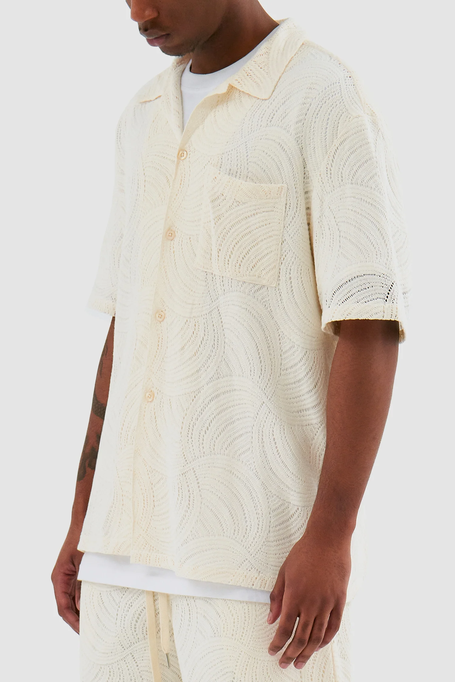 Stan Croche Shirt -  Cream - Image 7