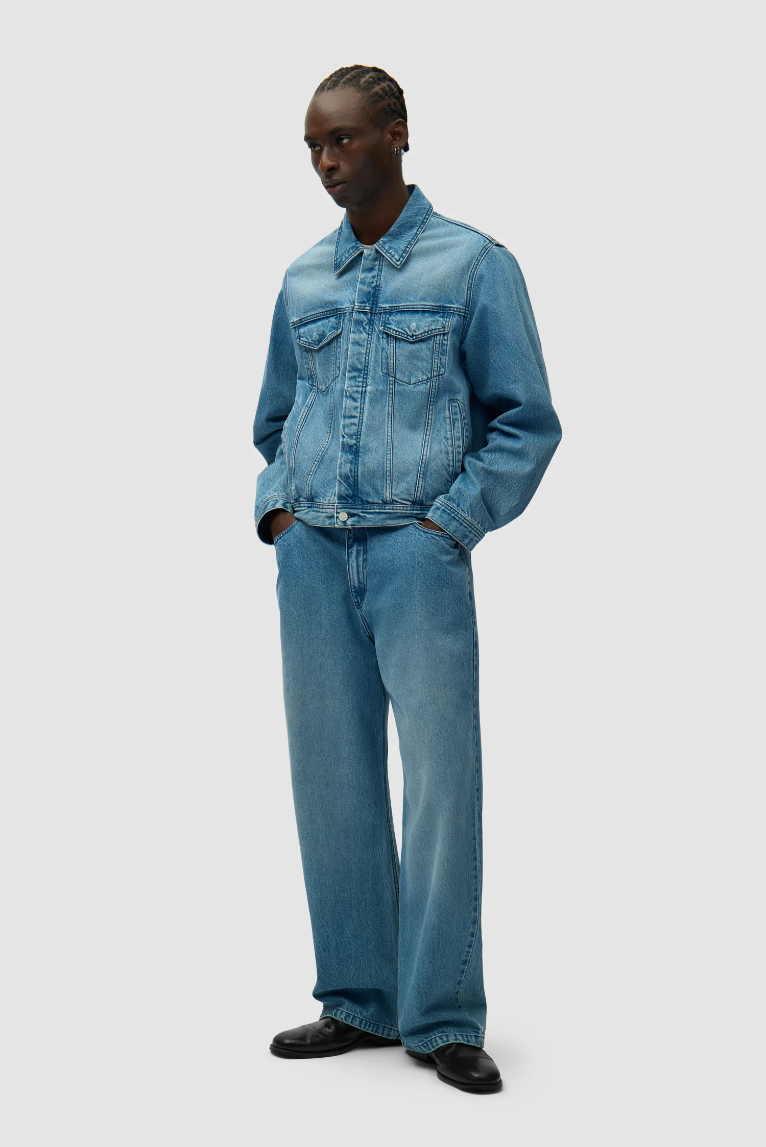 Circle Logo Jeans Jacket - Denim Bleach - Image 5