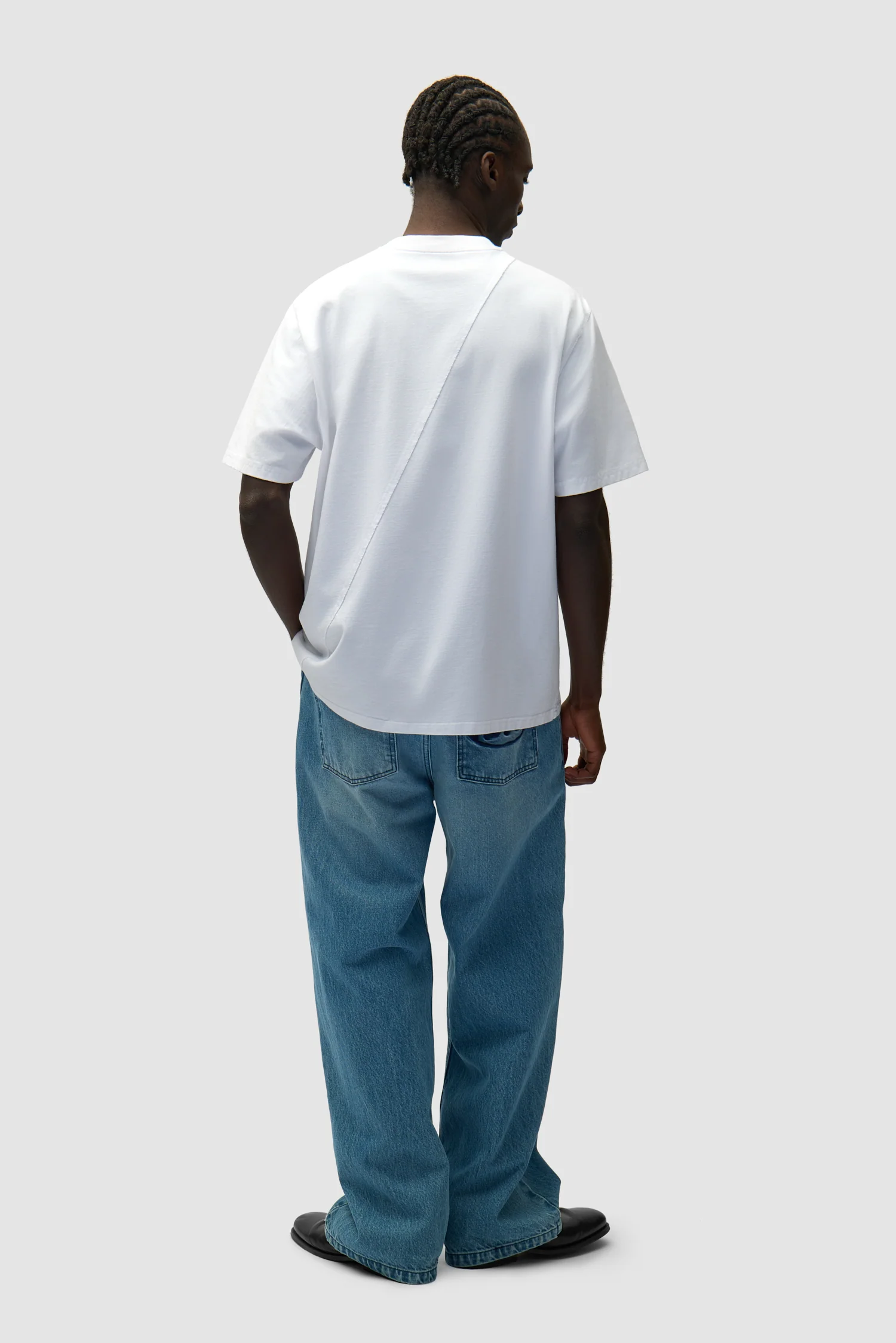 Circle Logo Pocket Pants - Denim Bleach - Image 7