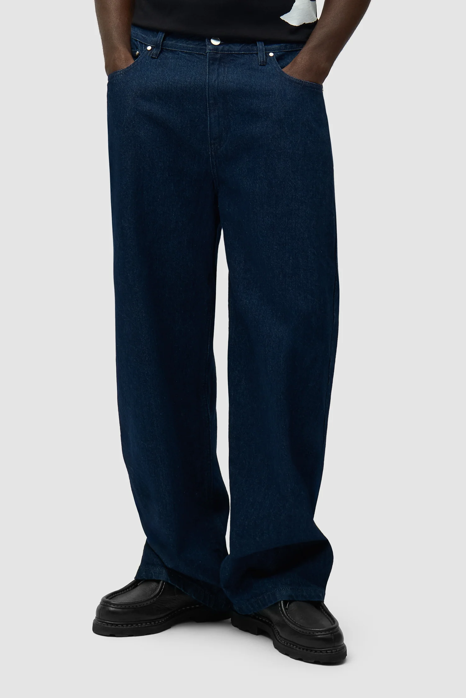 Circle Logo Pocket Pants - Raw Denim - Image 3