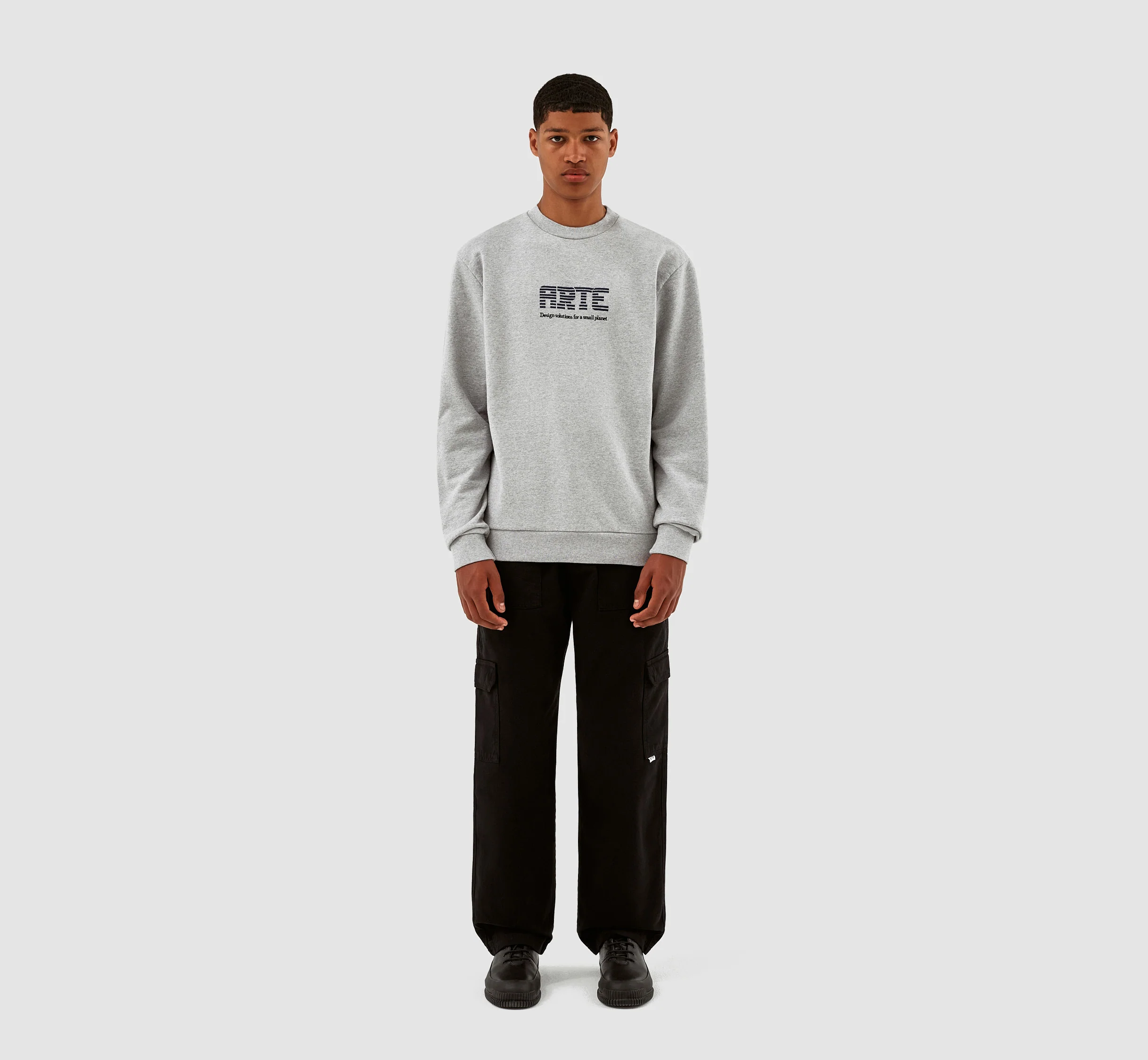 Clarck Block Logo Crewneck - Grey - Image 5