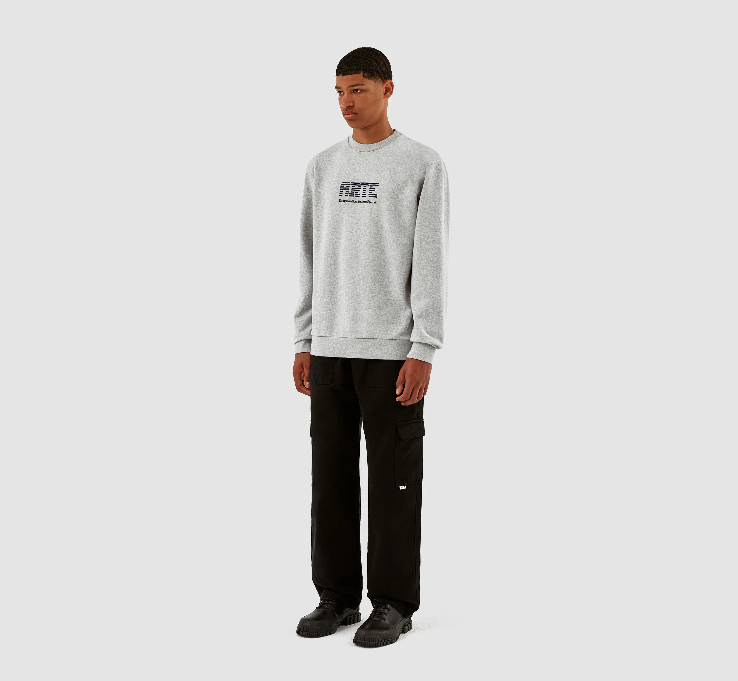 Clarck Block Logo Crewneck - Grey - Image 6