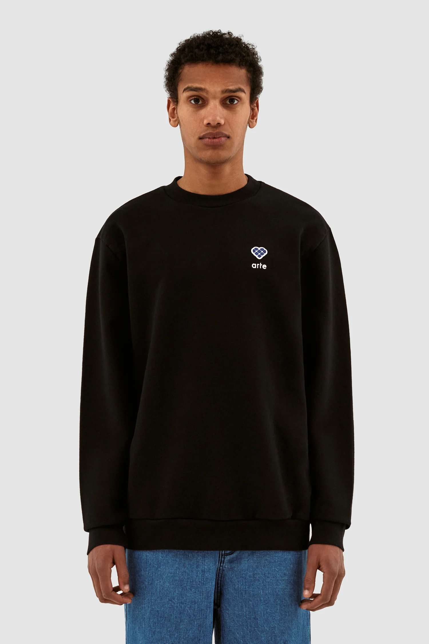 Cohen Heart Patch Sweater - Black - Image 2
