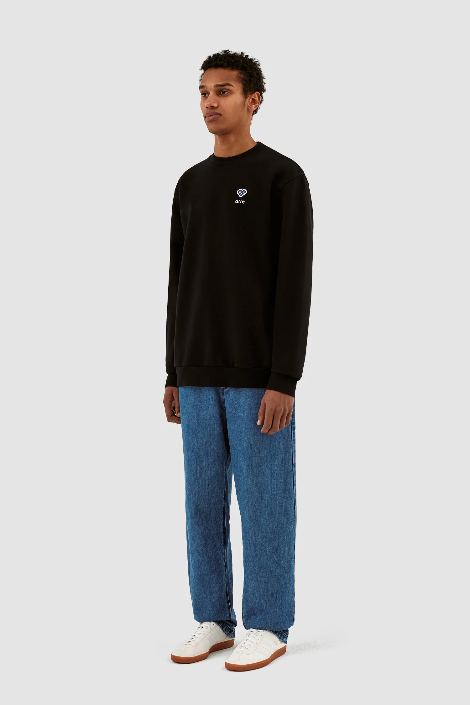 Cohen Heart Patch Sweater - Black - Image 6