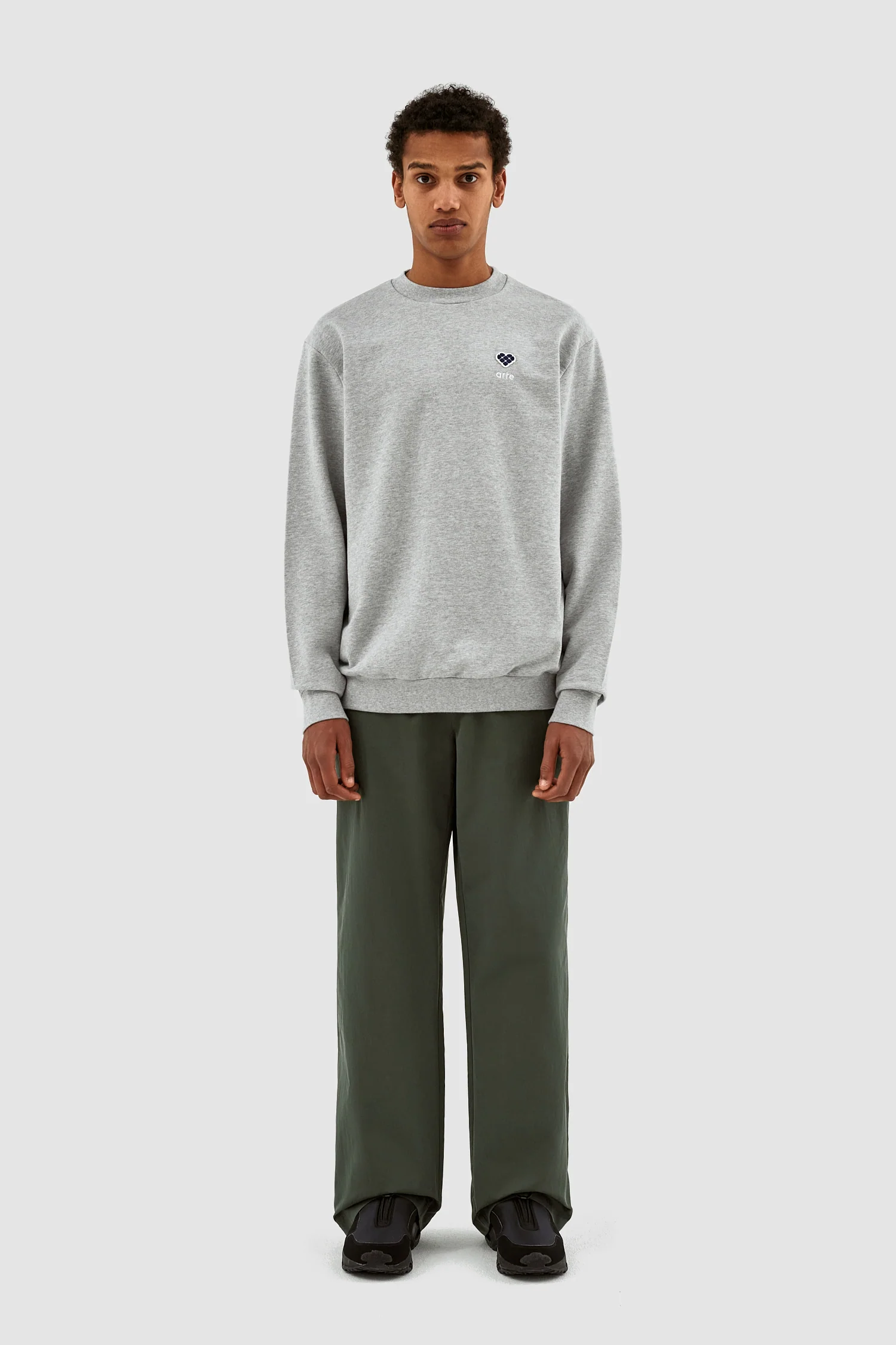 Cohen Heart Patch Sweater - Grey - Image 5