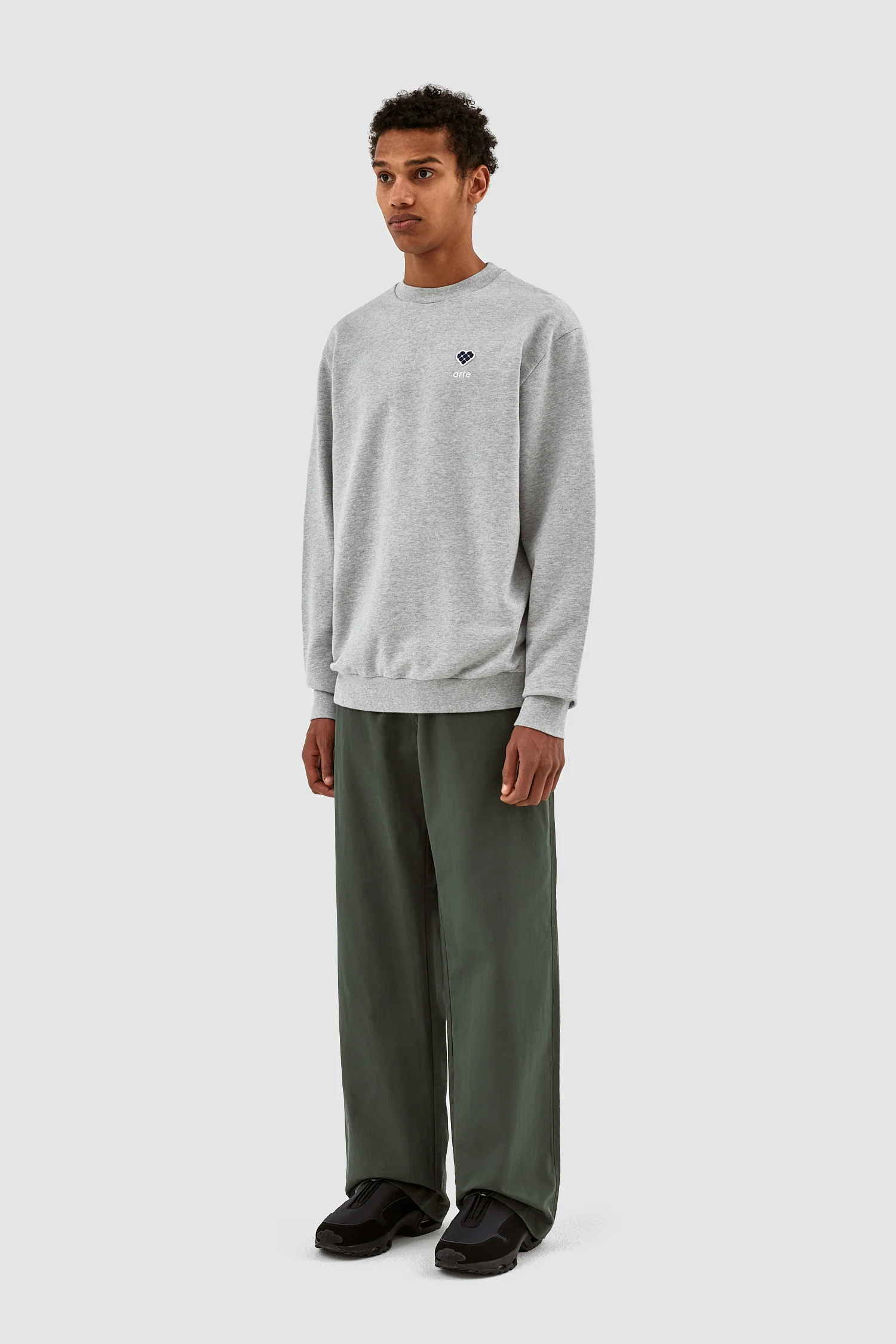Cohen Heart Patch Sweater - Grey - Image 6