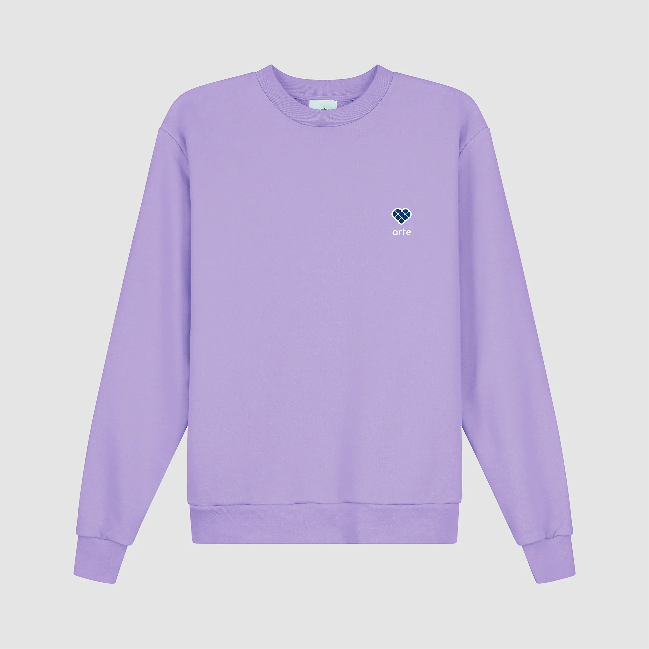 Cohen Heart Patch Sweater - Violet