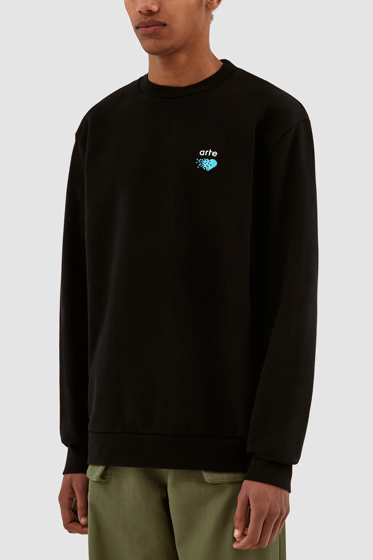 Cohen Pixel Heart Sweater - Black - Image 4
