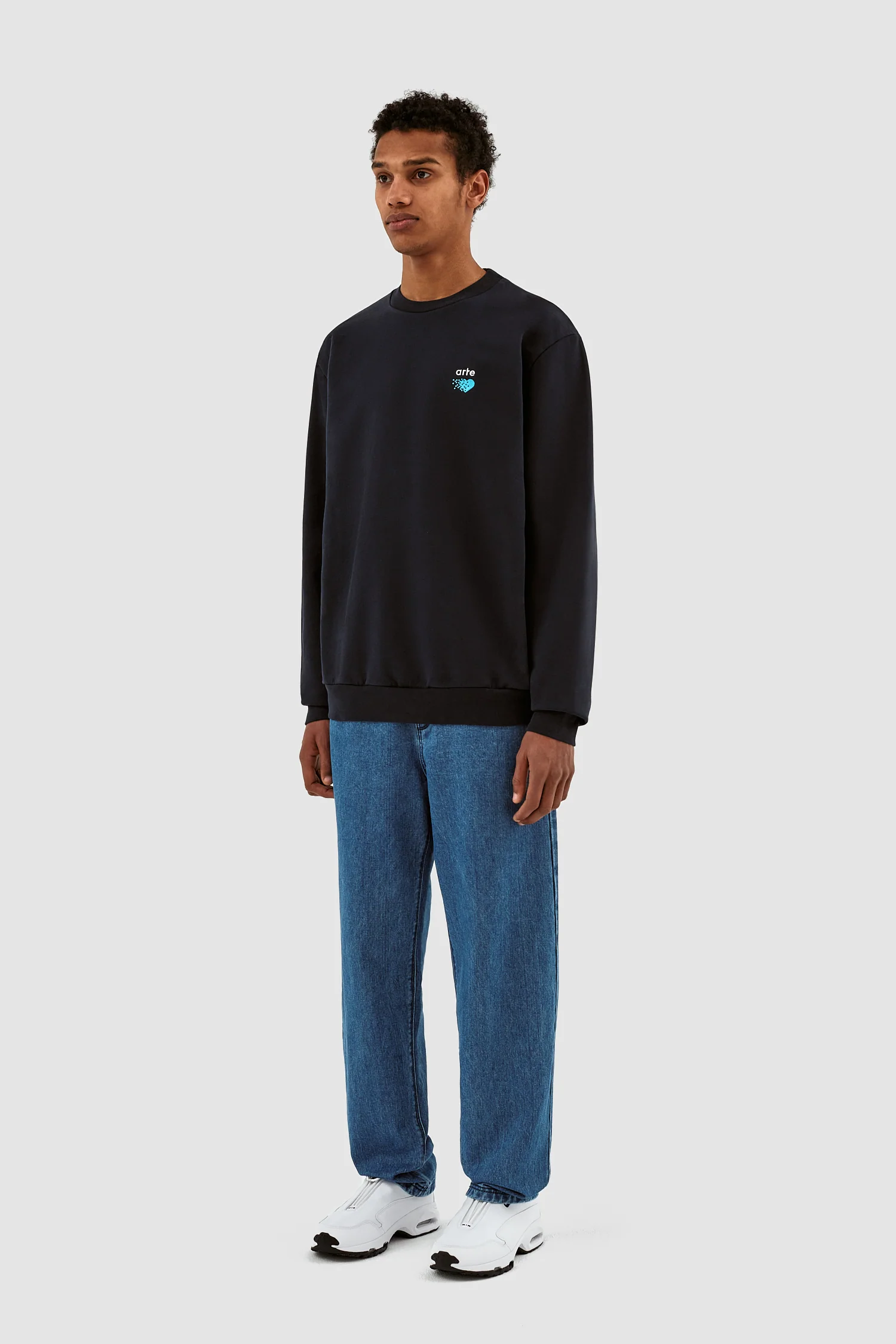 Cohen Pixel Heart Sweater - Navy - Image 6