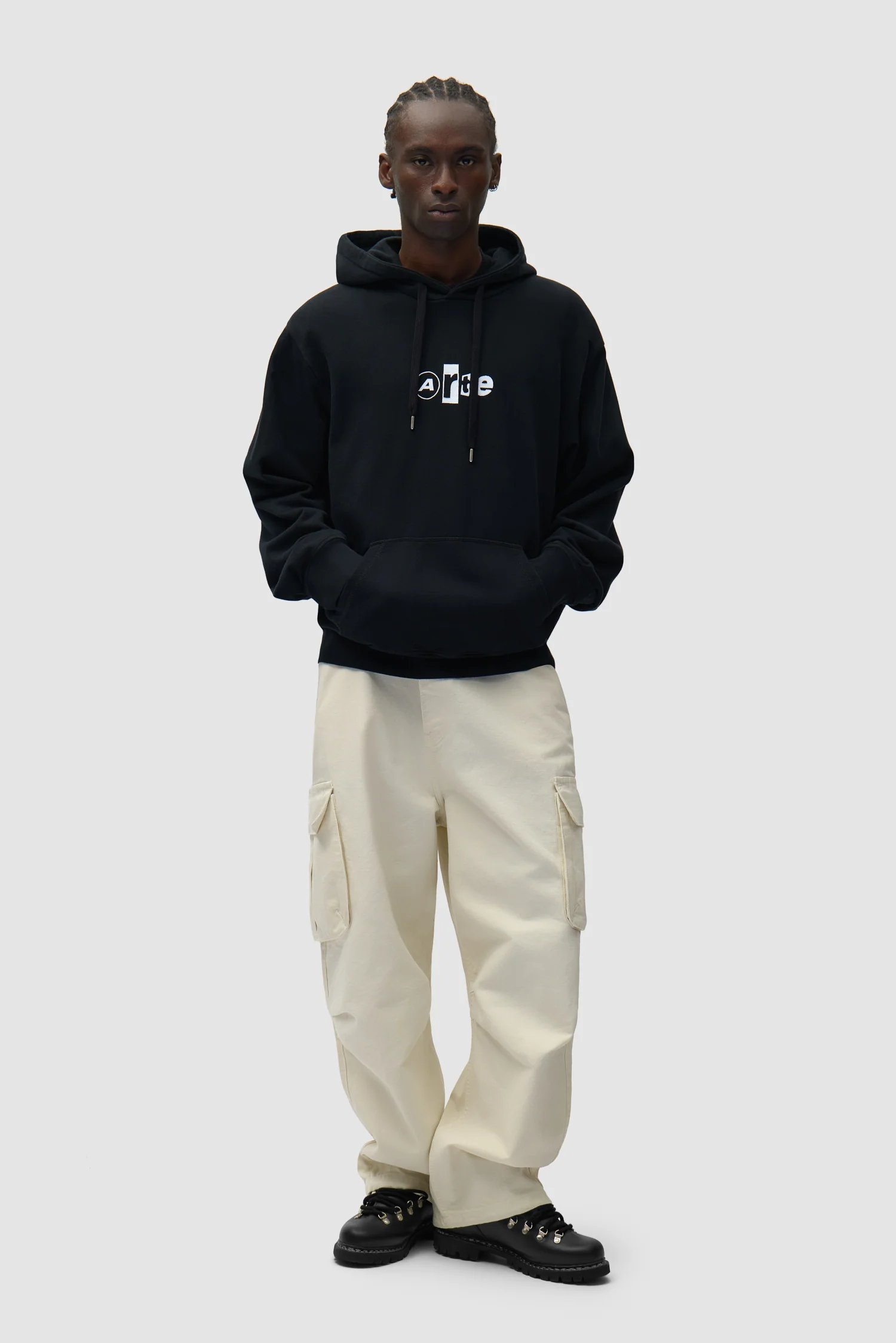 Collage Logo Hoodie - Black - Image 4