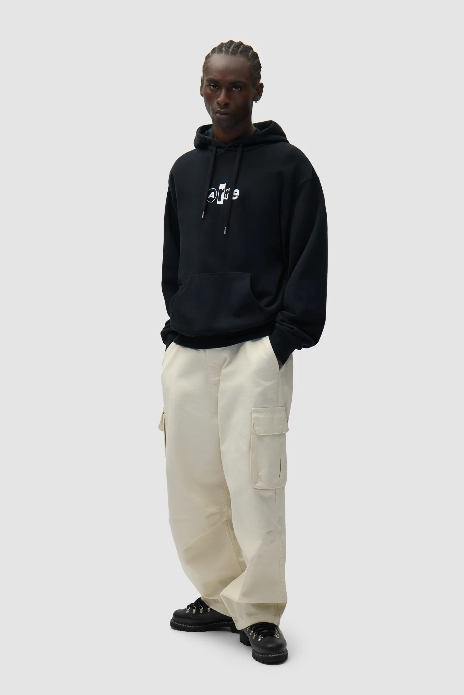 Collage Logo Hoodie - Black - Image 5